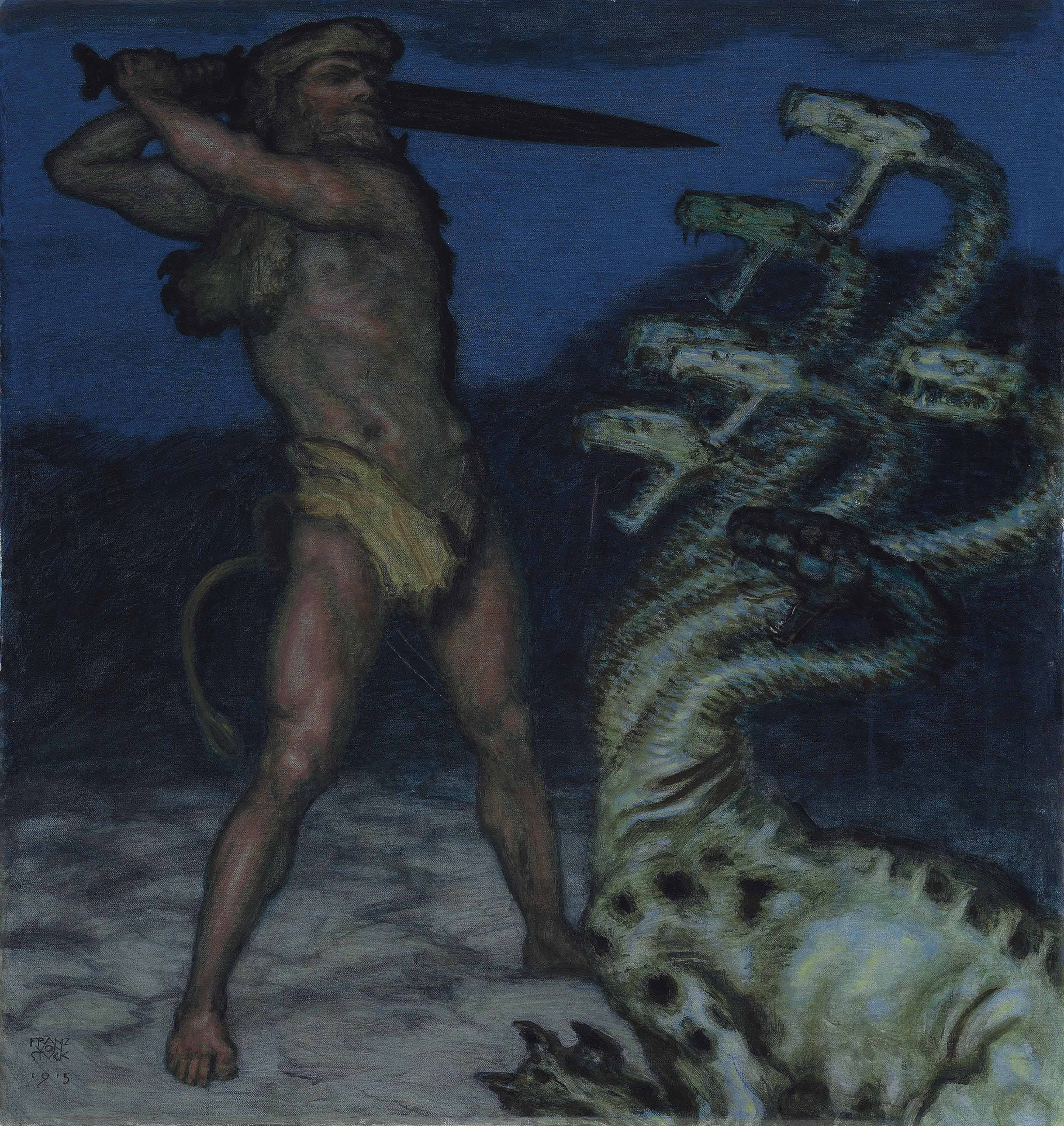 Franz von Stuck — Геракл и Гидра