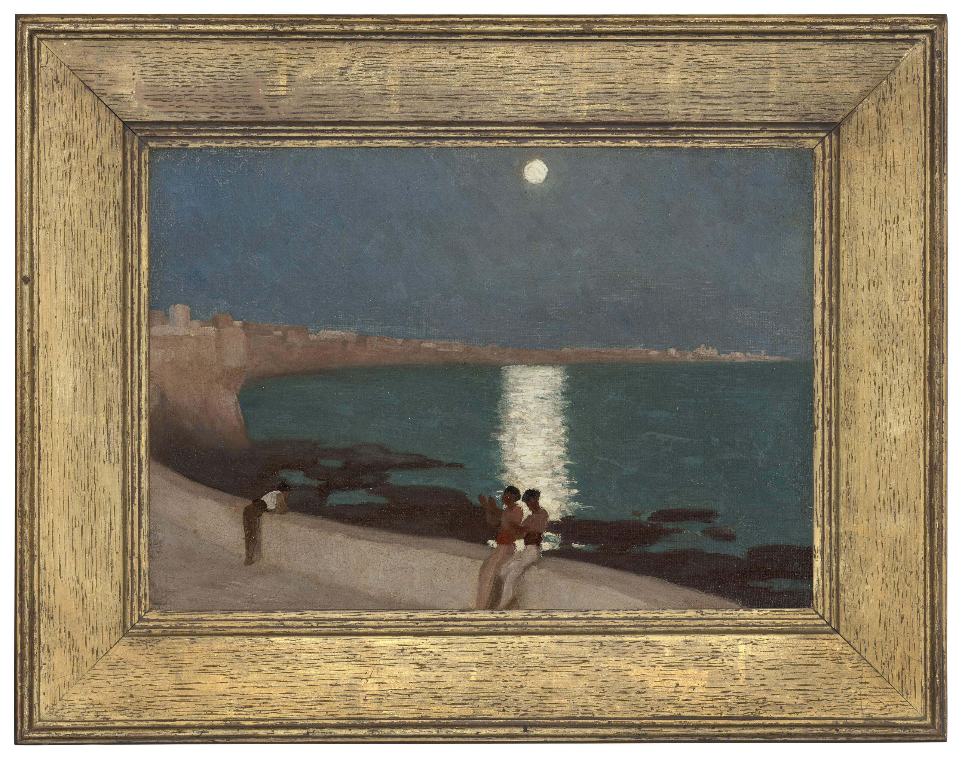 Frederic Leighton — Кадисский залив - Лунный свет, изображение 2