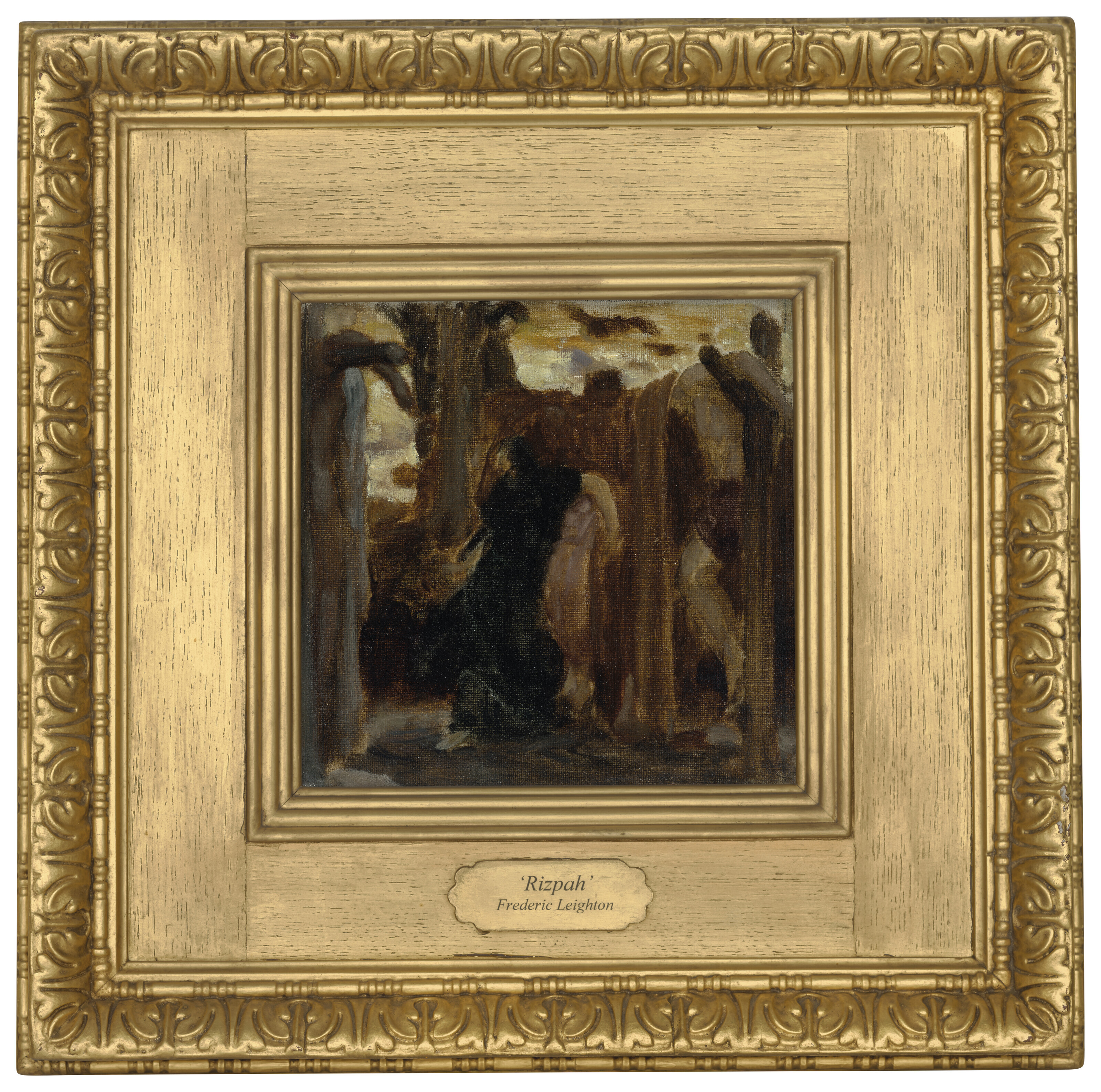 Frederic Leighton — Рицпа, цветной набросок, изображение 2