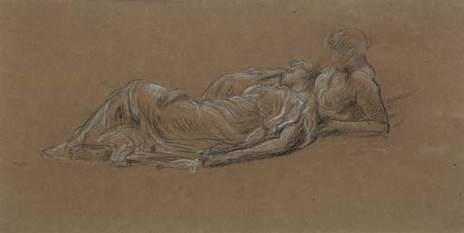 Frederic Leighton — Этюд для двух нимф в идиллии