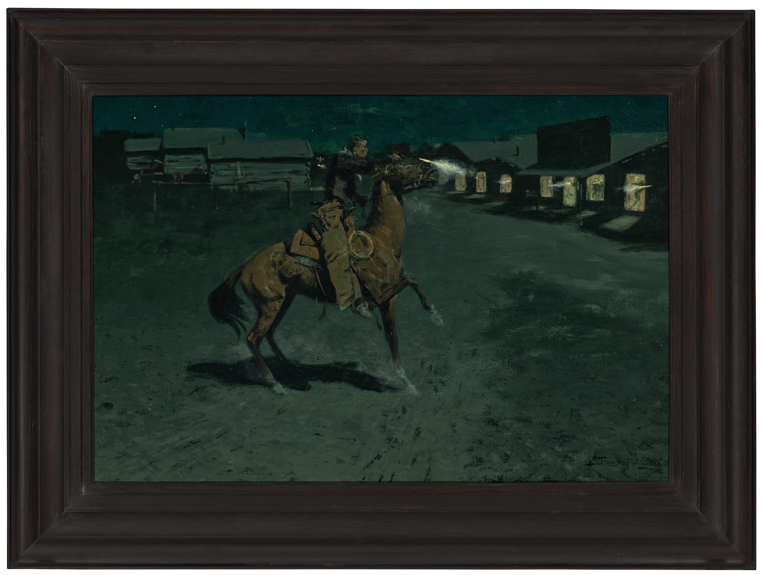 Frederic Remington — Ссора с городским головой, изображение 2