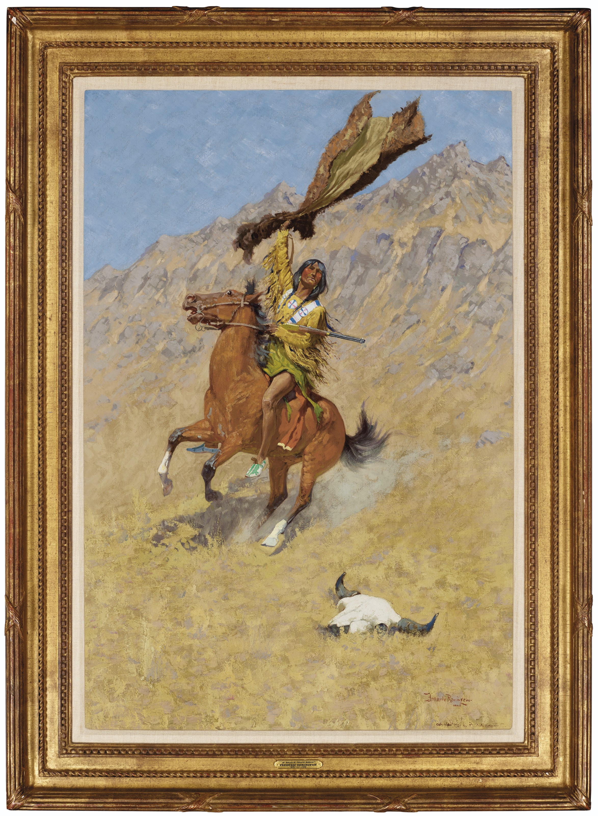 Frederic Remington — Сигнал Буйвола (Если бы Черепа могли говорить), изображение 2