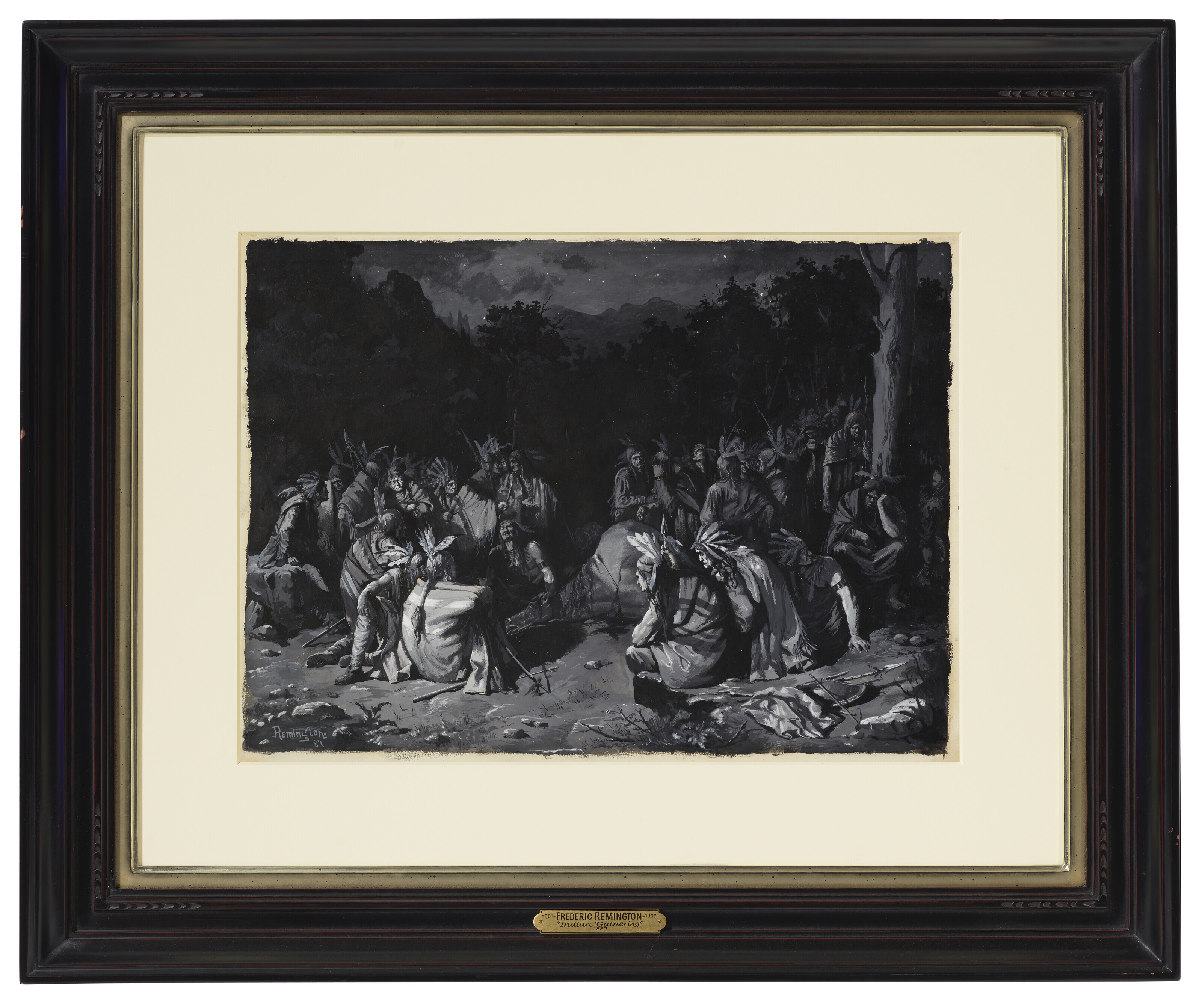 Frederic Remington — Собрание индейцев, изображение 2