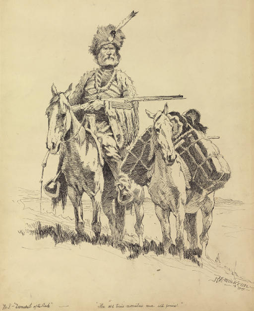 Frederic Remington — Старый добрый Горец со своими пони