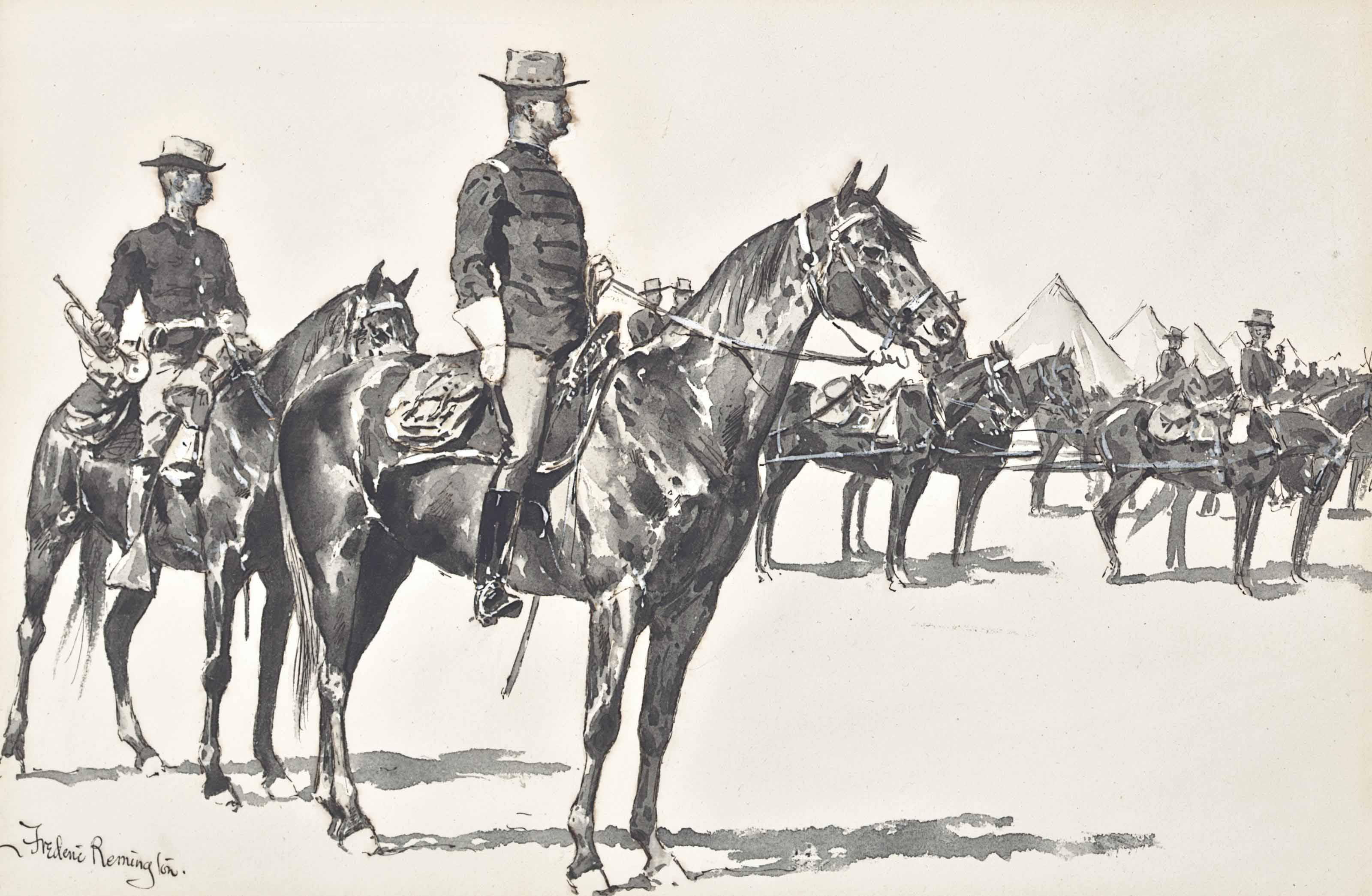 Frederic Remington — Майор Уоллес Ф. Рэндольф, 3-й артиллерийский полк