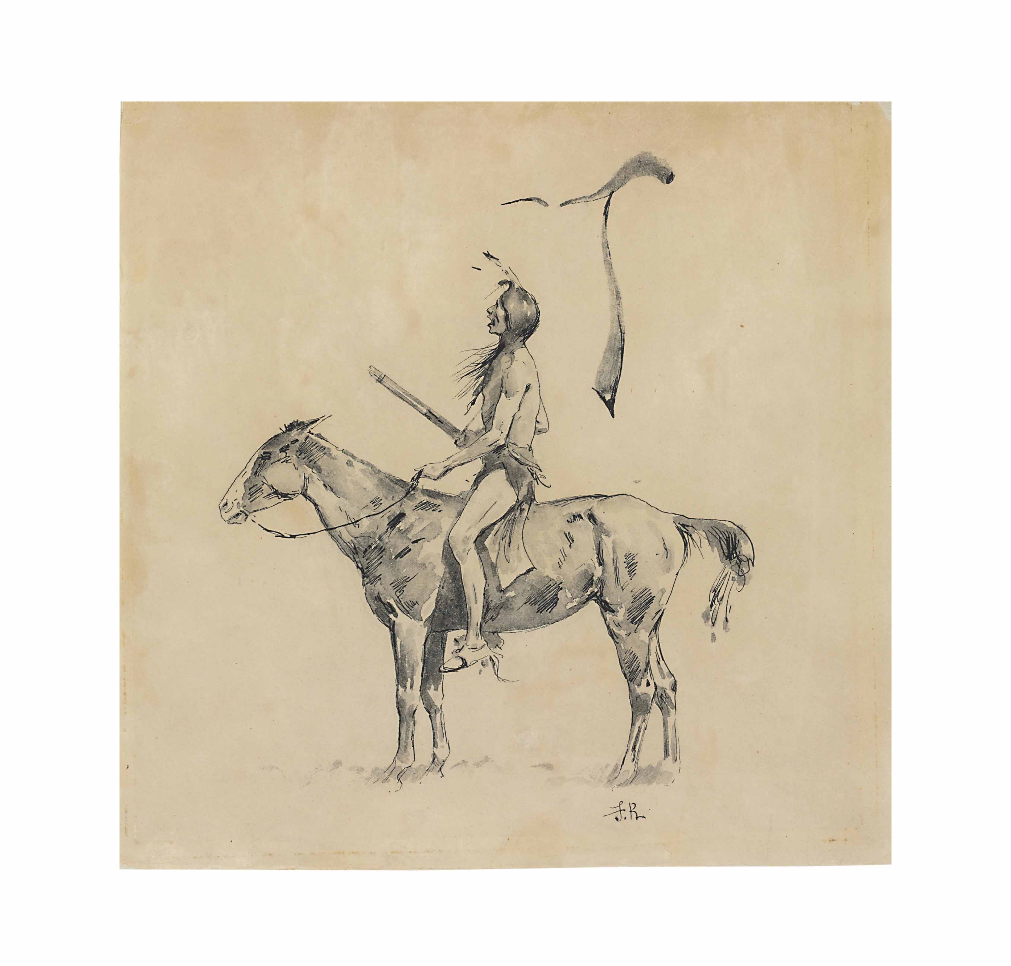 Frederic Remington — Без названия ("Езда на длинные дистанции")