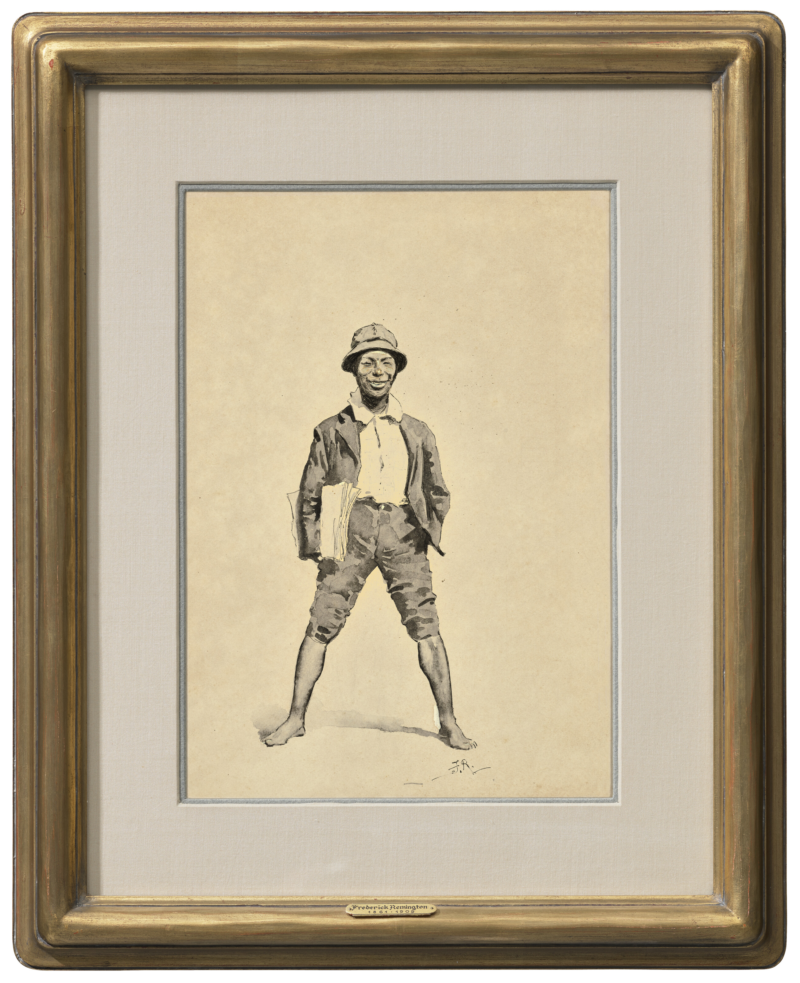 Frederic Remington — Разносчик газет, изображение 2