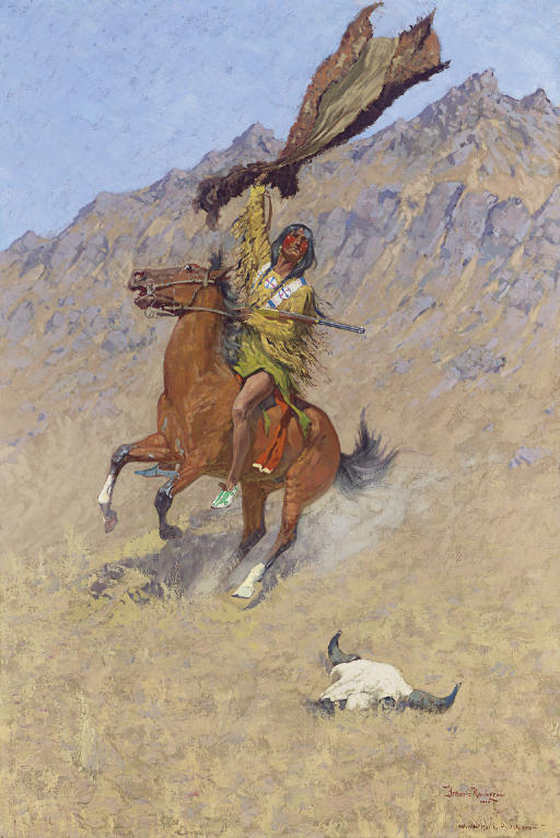 Frederic Remington — Сигнал (Если бы Черепа могли говорить)