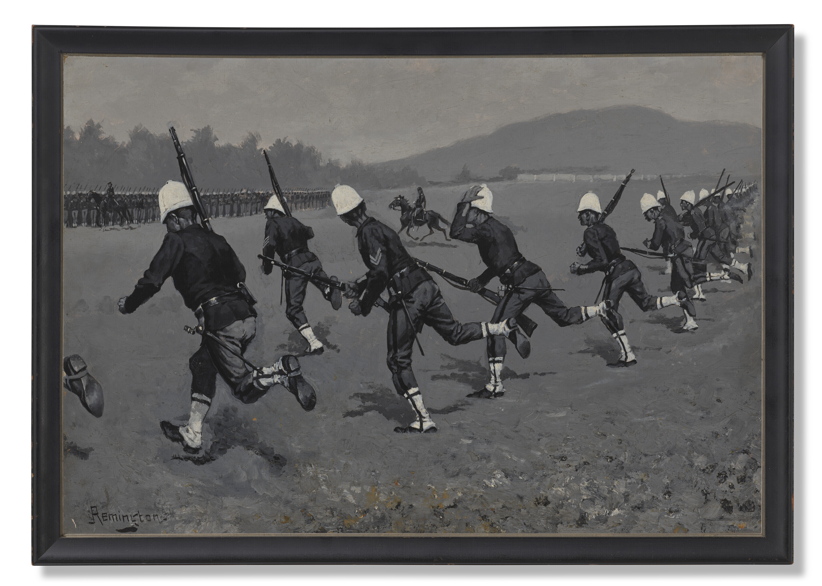 Frederic Remington — Митинг в батальоне, изображение 2