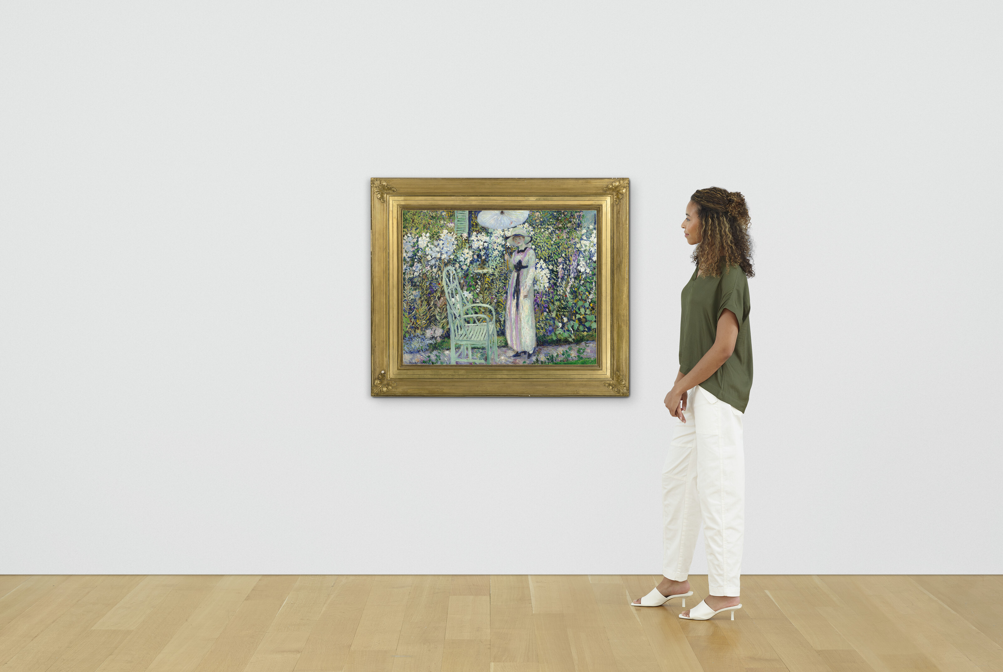 Frederick Carl Frieseke — Белые лилии, изображение 5