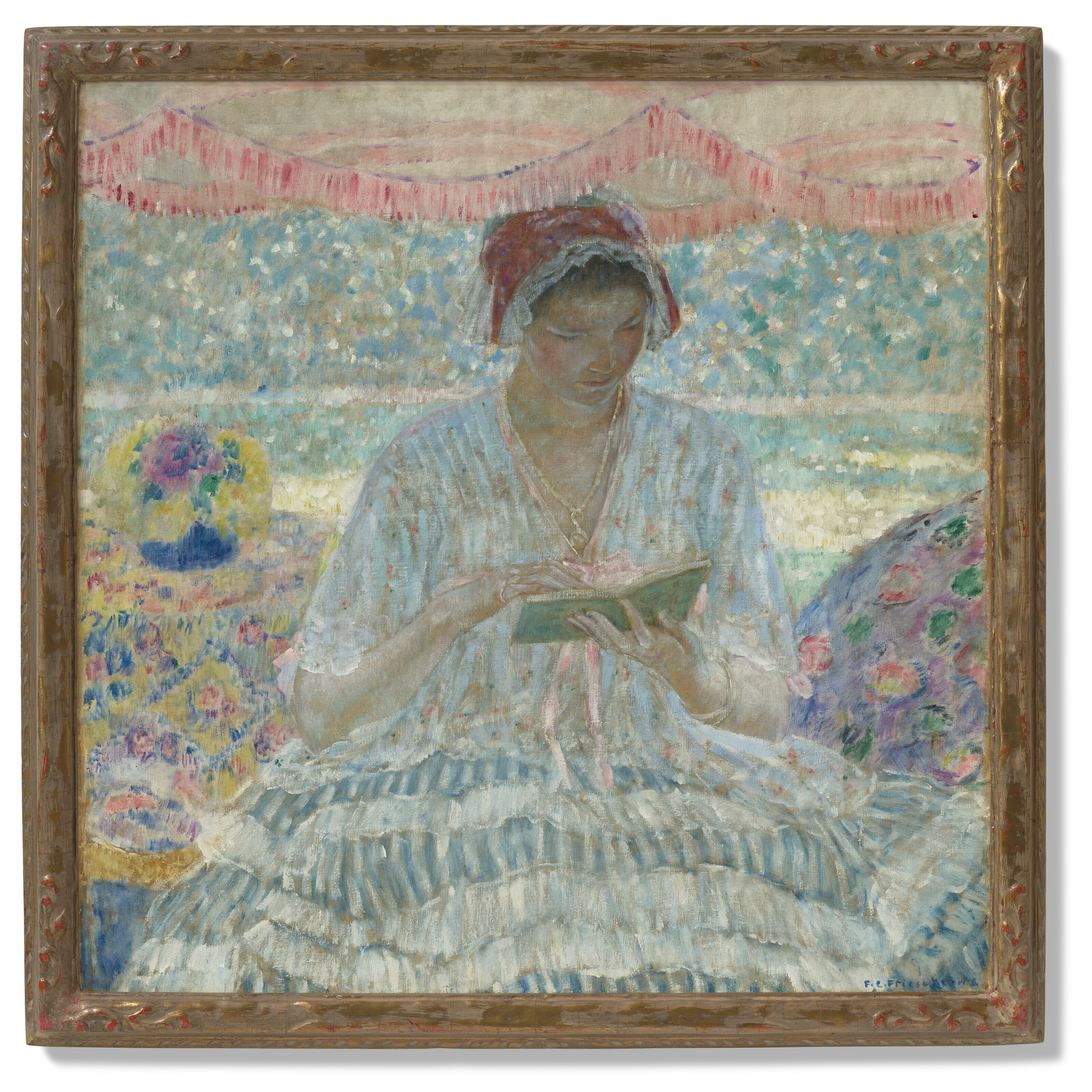 Frederick Carl Frieseke — Под навесом, изображение 2