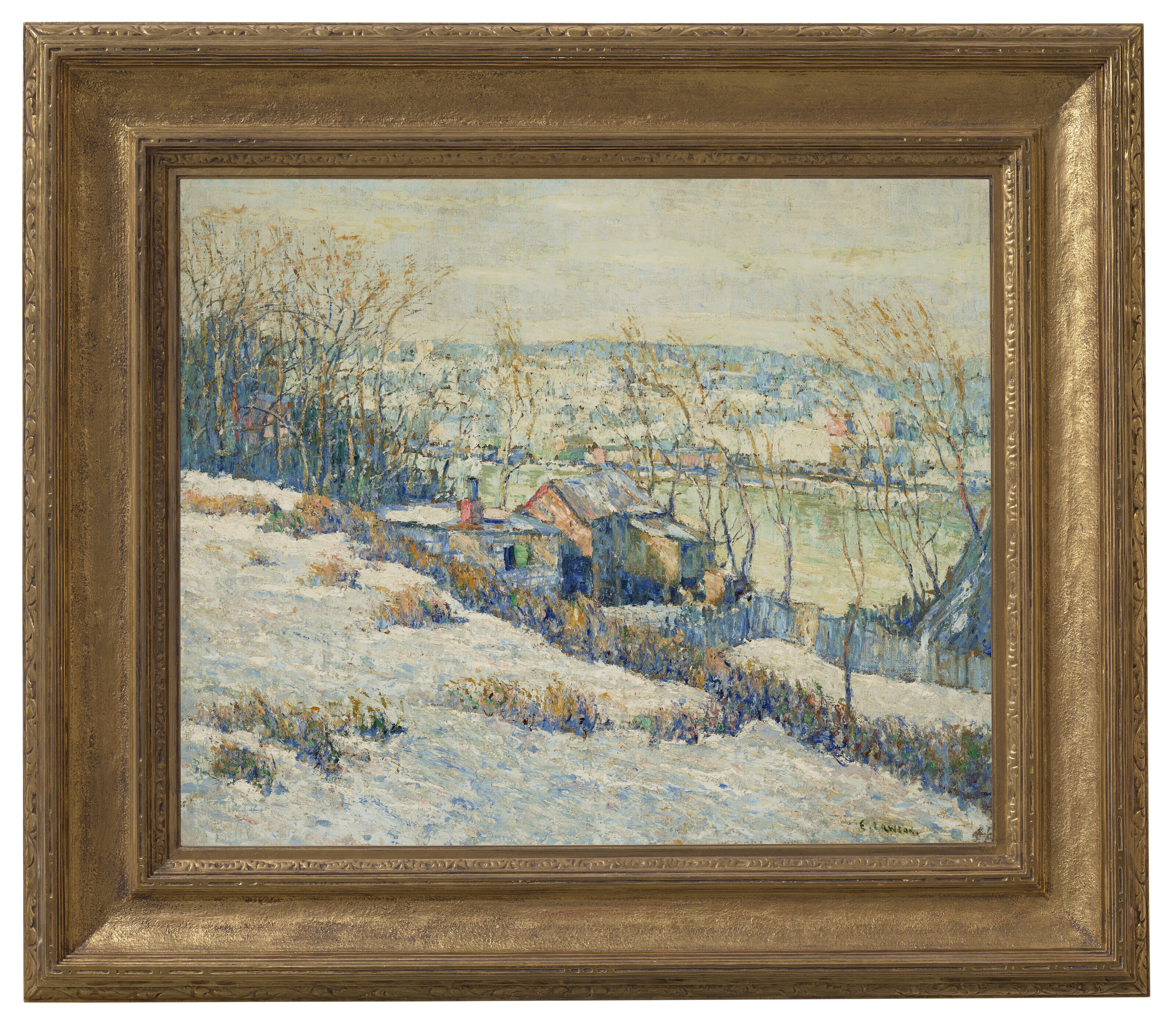 Frederick Carl Frieseke — Река Верхний Гарлем — Зима, изображение 2