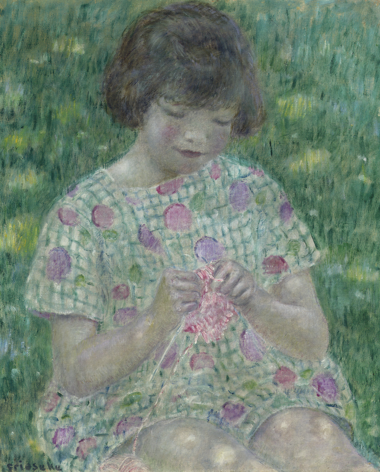 Frederick Carl Frieseke — Детское вязание