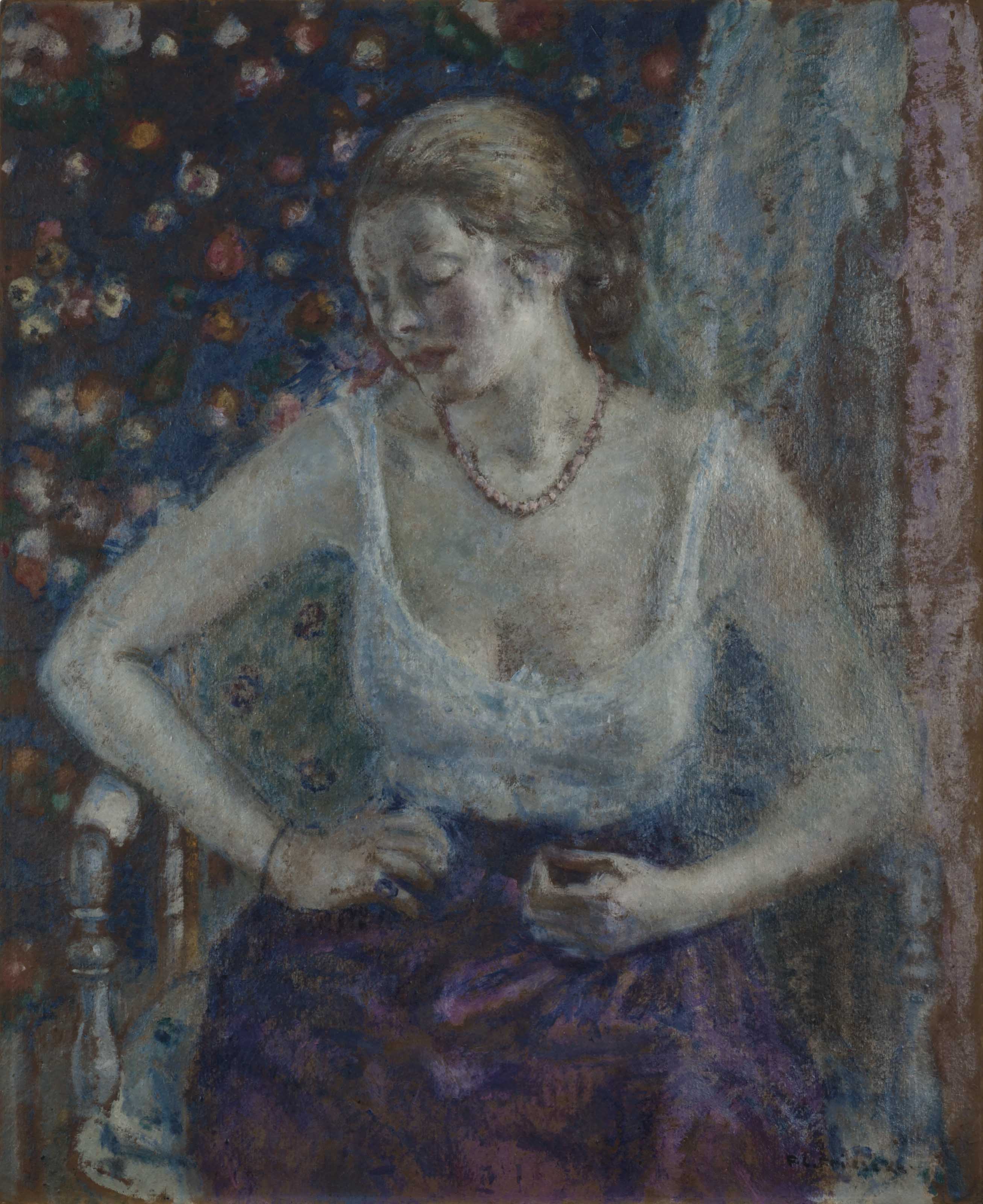 Frederick Carl Frieseke — Женщина, одевающаяся