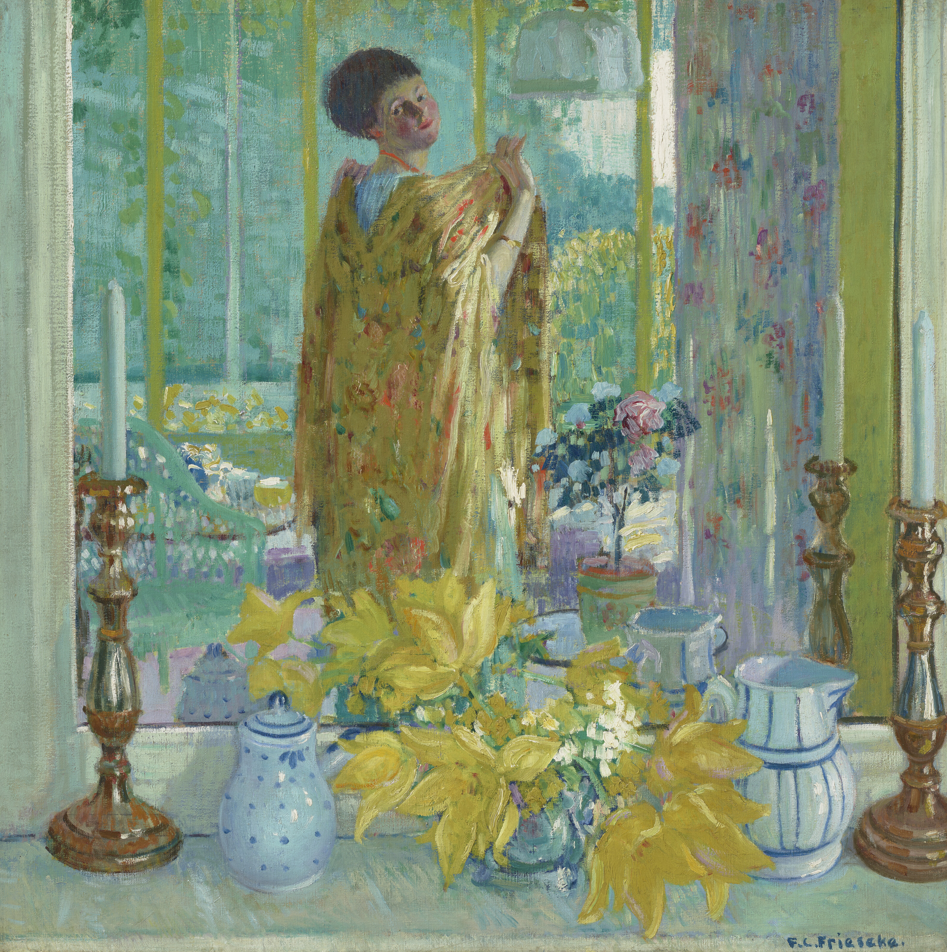 Frederick Carl Frieseke — Желтые тюльпаны