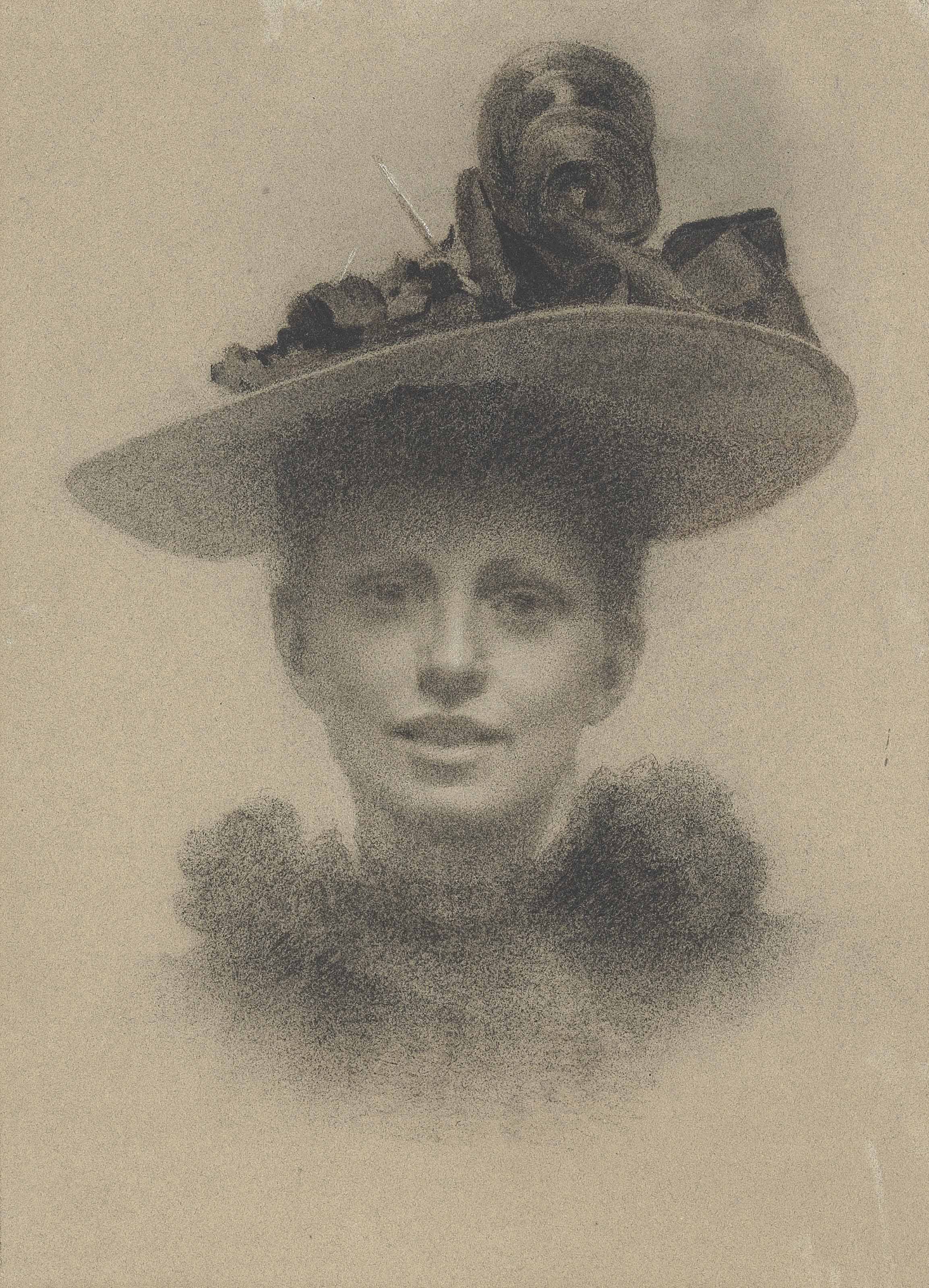 French School — Портрет дамы, вероятно, Эстер Джорджианы Кэролайн Гор (1870-1955)