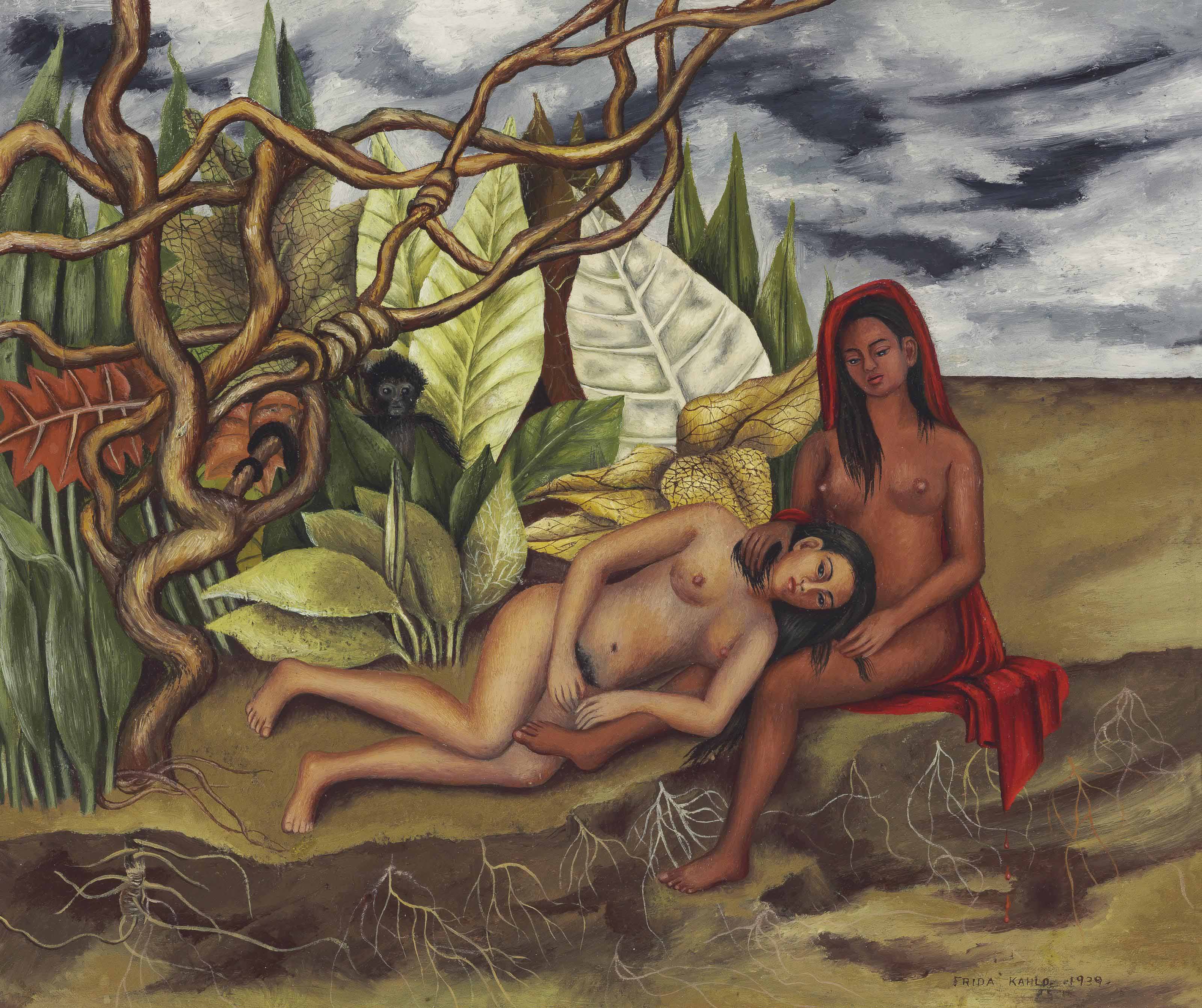 Frida Kahlo — Дос деснудос в эль Боске (на огненной земле мисма)