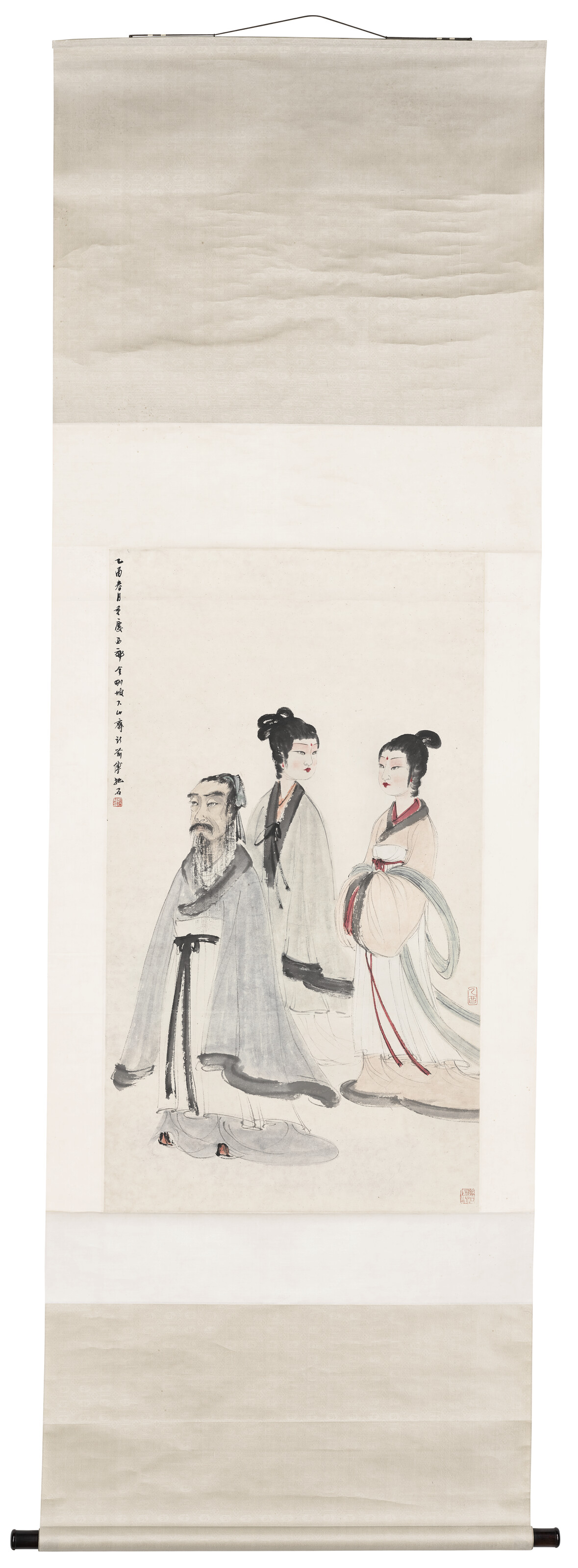 Fu Baoshi — Се Ань и его наложницы, изображение 2