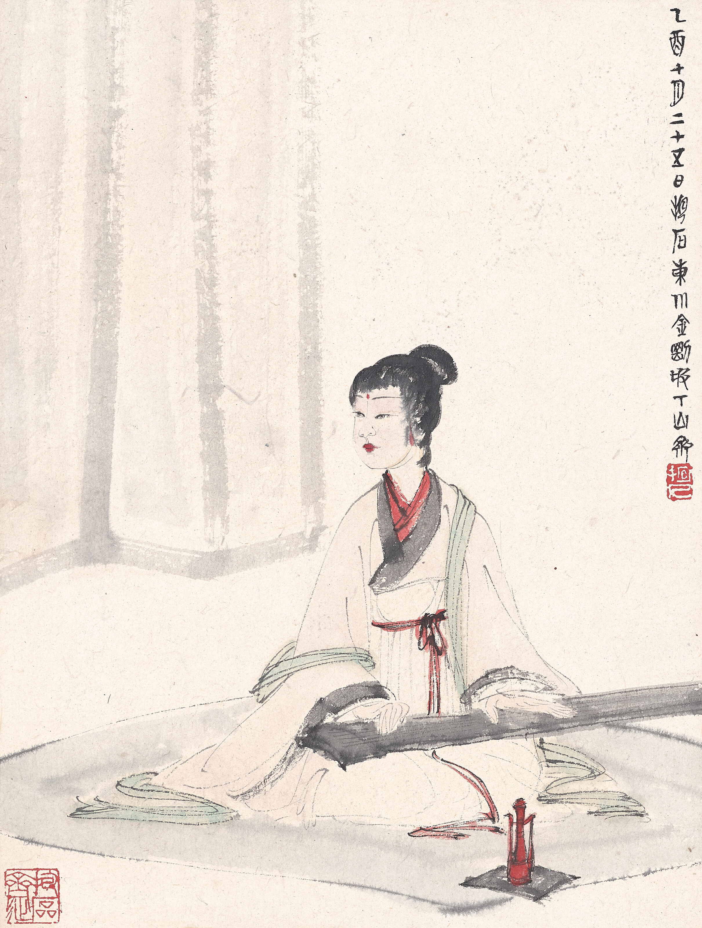 Fu Baoshi — Леди, играющая в Цинь