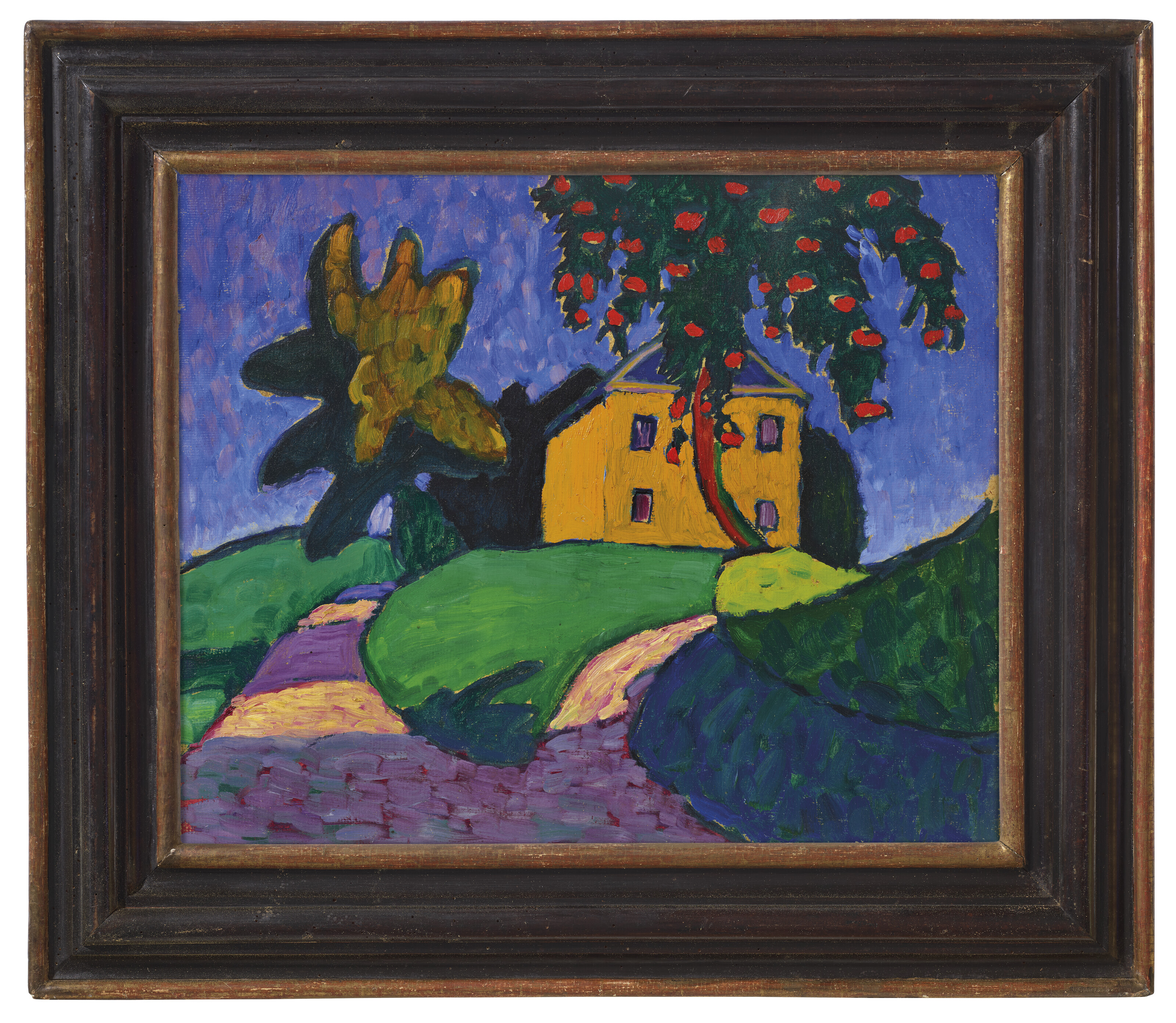 Gabriele Münter — Гельбесский дом Апфельбаума (спереди); Земельный участок (сзади), изображение 2