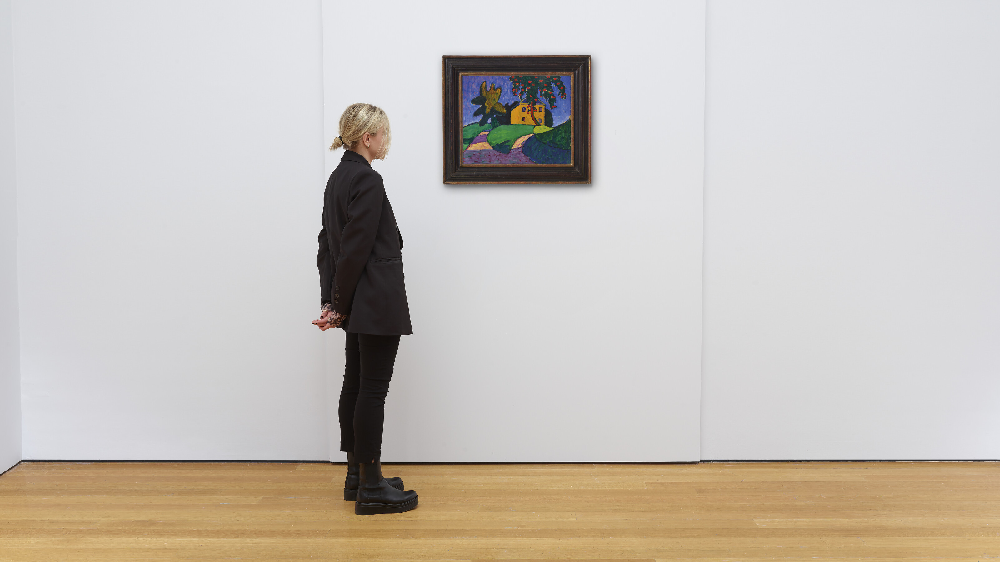Gabriele Münter — Гельбесский дом Апфельбаума (спереди); Земельный участок (сзади), изображение 3