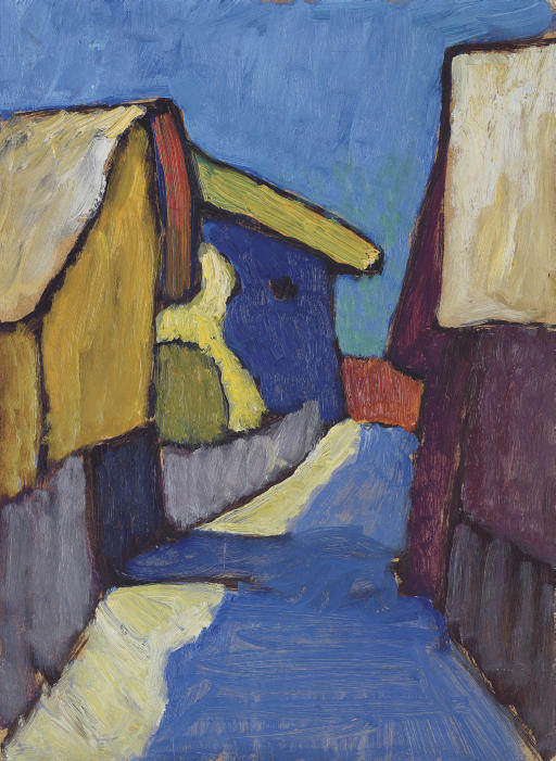 Gabriele Münter — Дорфштрассе в Блау