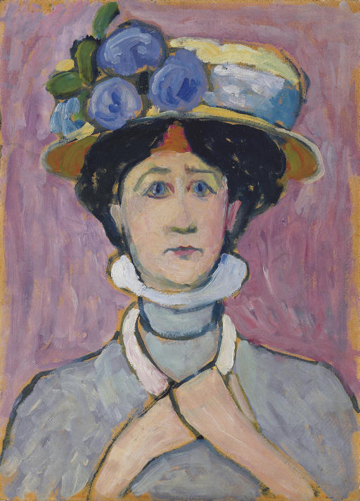 Gabriele Münter — Личный портрет в хижине