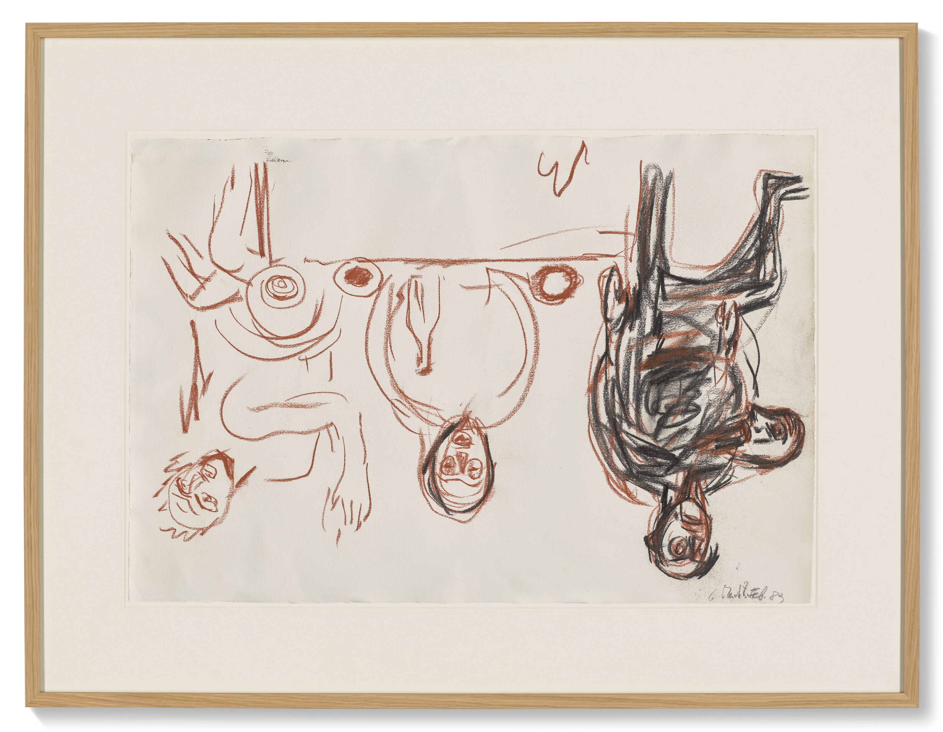 Georg Baselitz — Nachtessen в Дрездене (Ужин в Дрездене), изображение 2