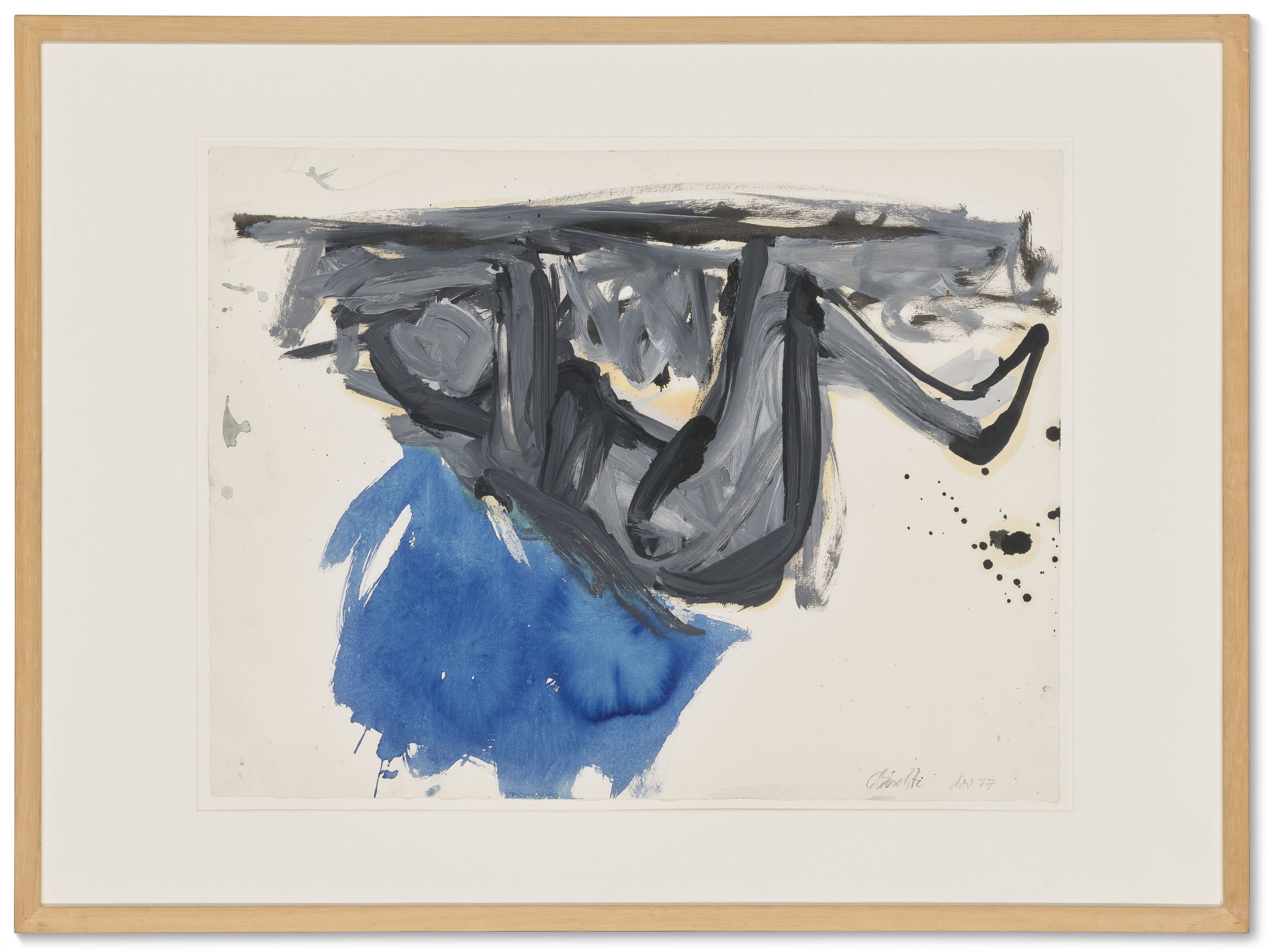 Georg Baselitz — (i)-(iii) Без названия (Хокендер, Акт Вайблихера) (Обнаженная женщина, сидящая на корточках), изображение 3