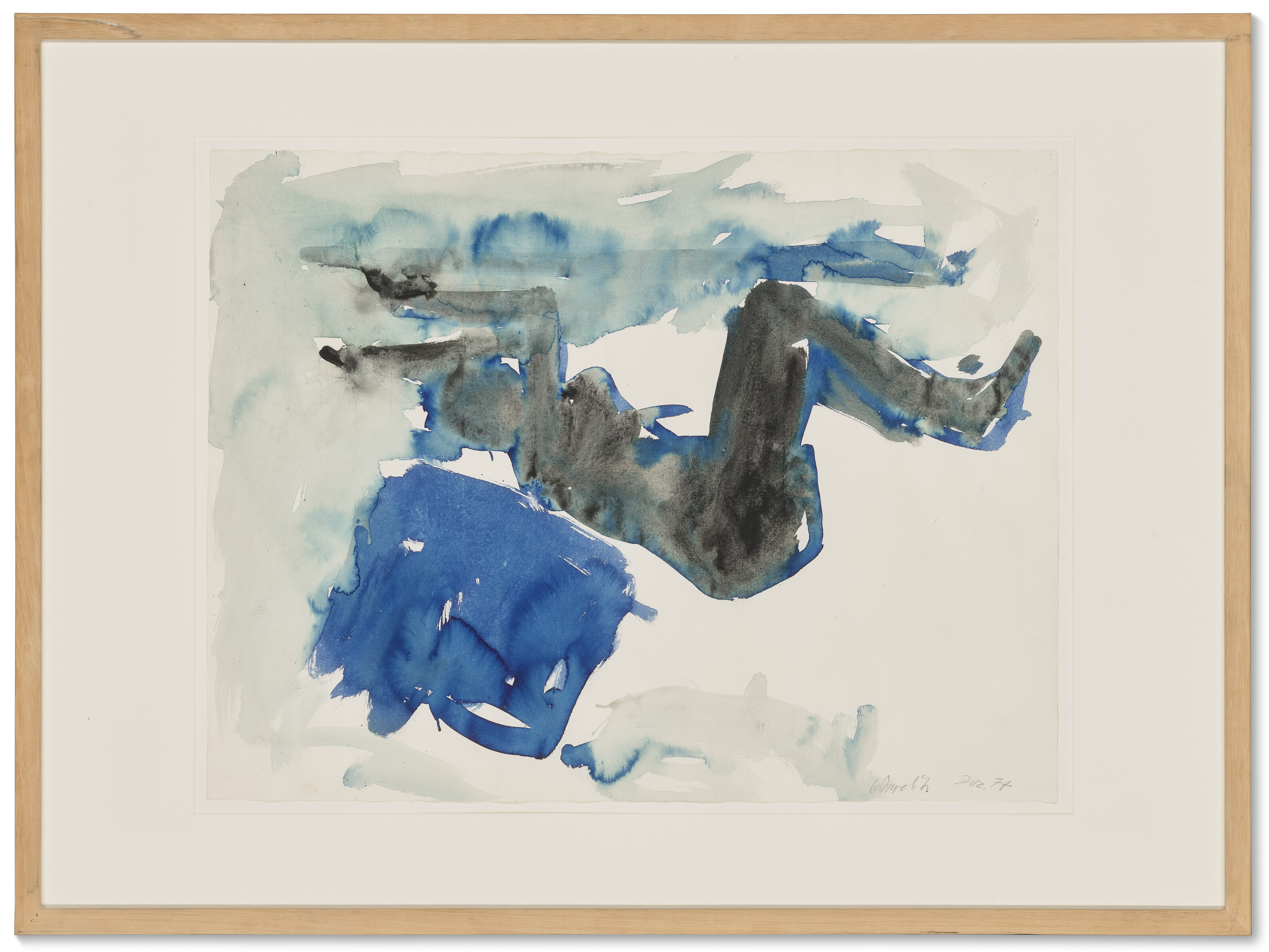 Georg Baselitz — (i)-(iii) Без названия (Хокендер, Акт Вайблихера) (Обнаженная женщина, сидящая на корточках), изображение 5
