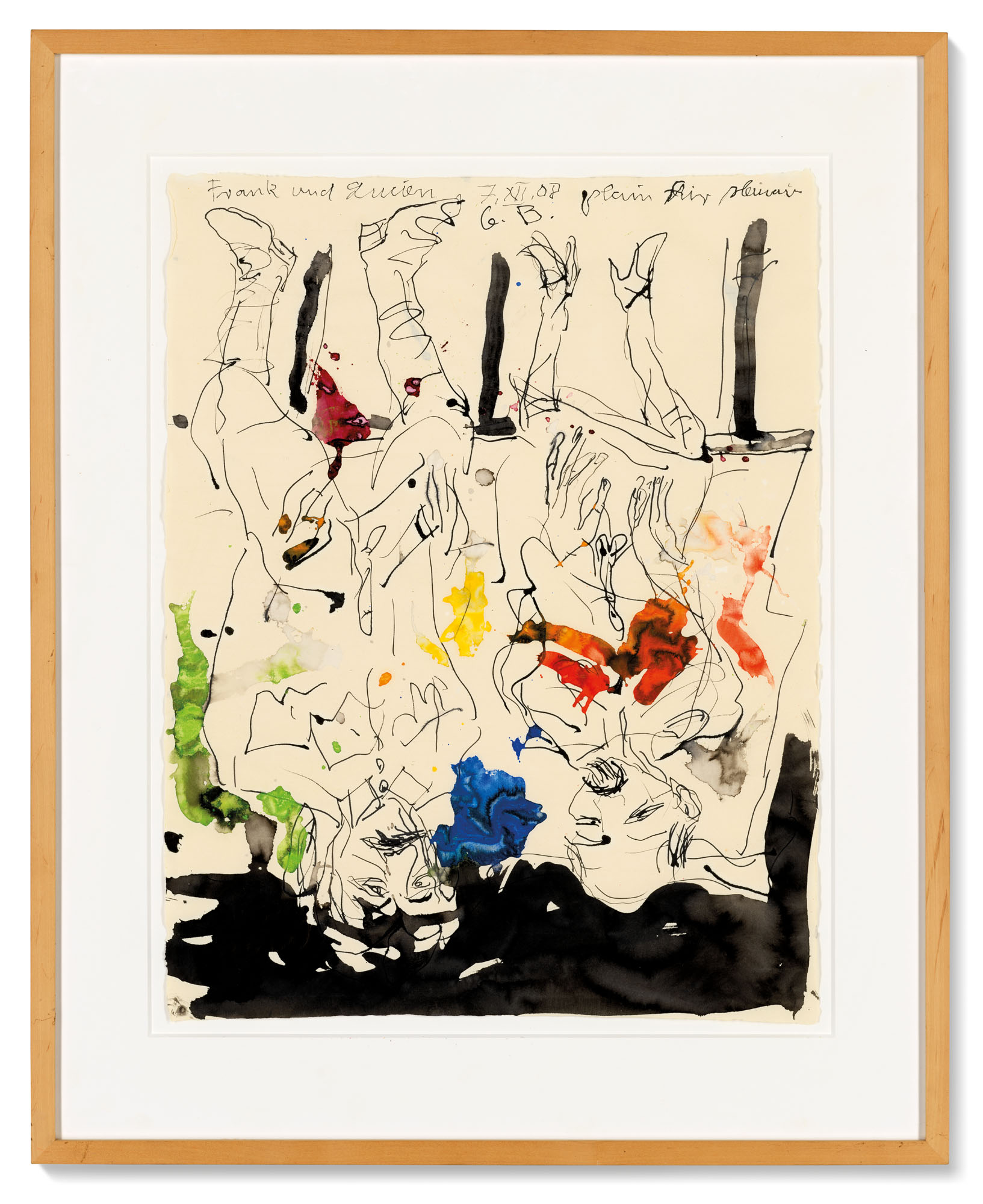 Georg Baselitz — Фрэнк и Люциан на пленэре (Фрэнк и Люциан на пленэре), изображение 3