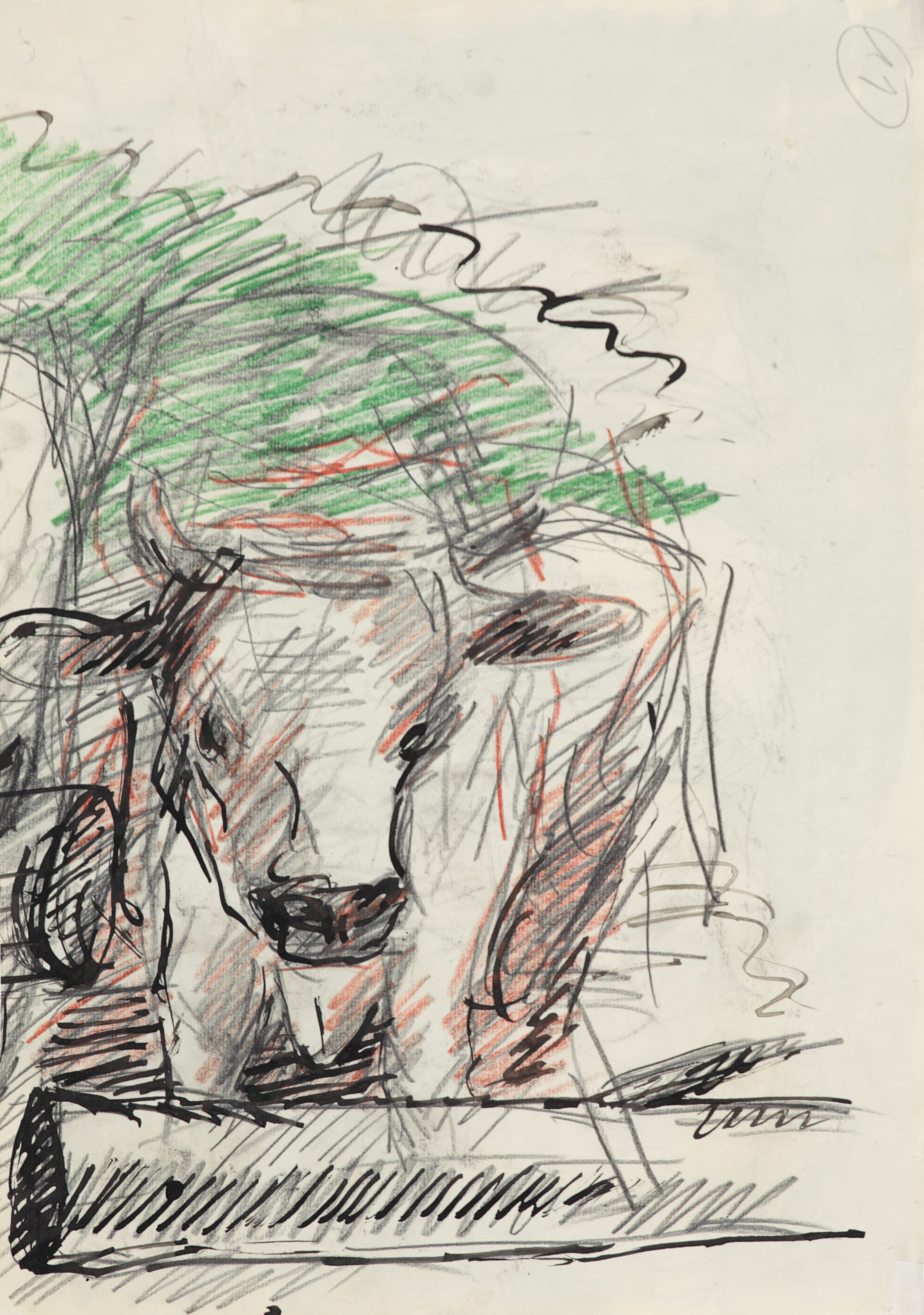 Georg Baselitz — Без названия (корова), изображение 3