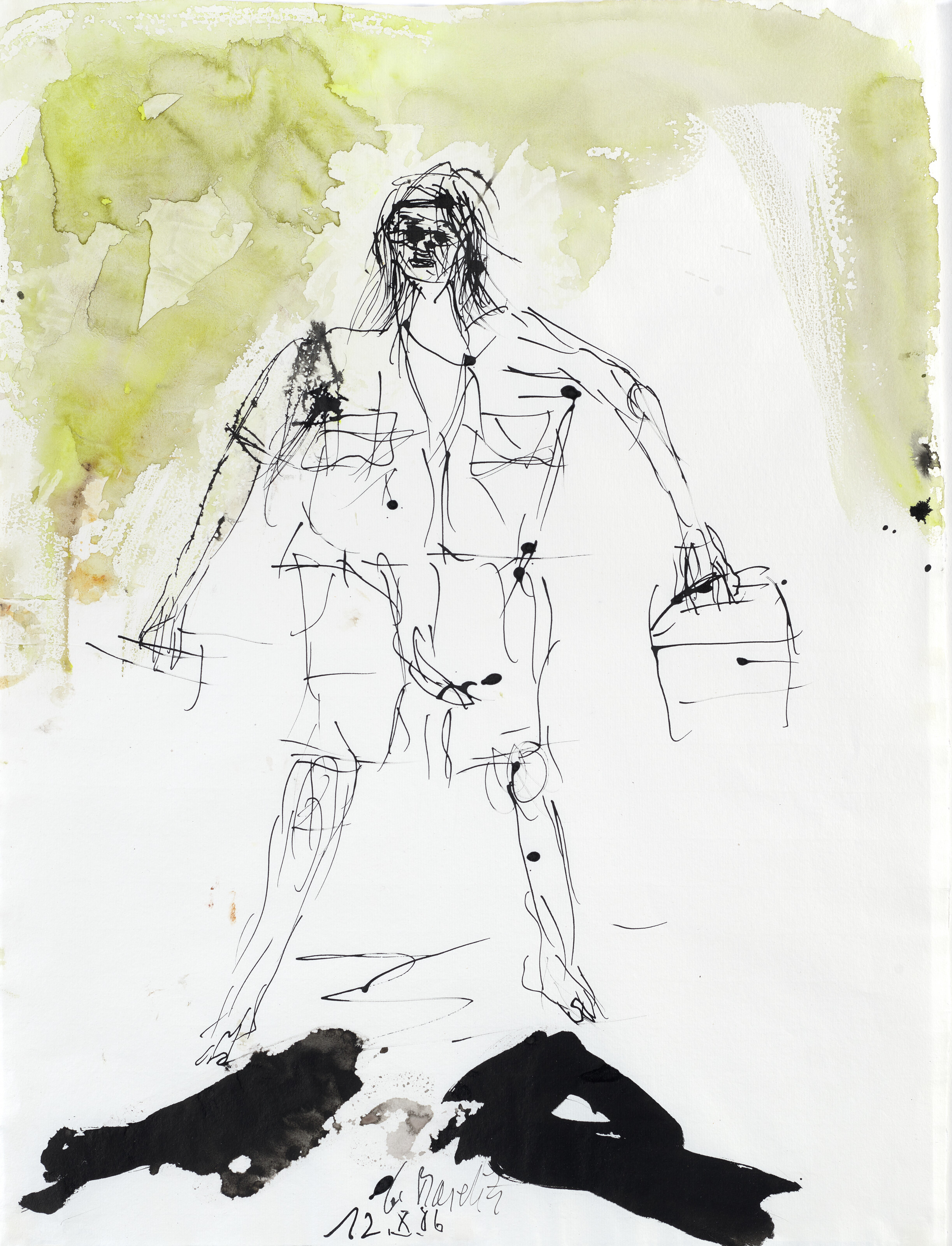 Georg Baselitz — Без титула (бунтарь)