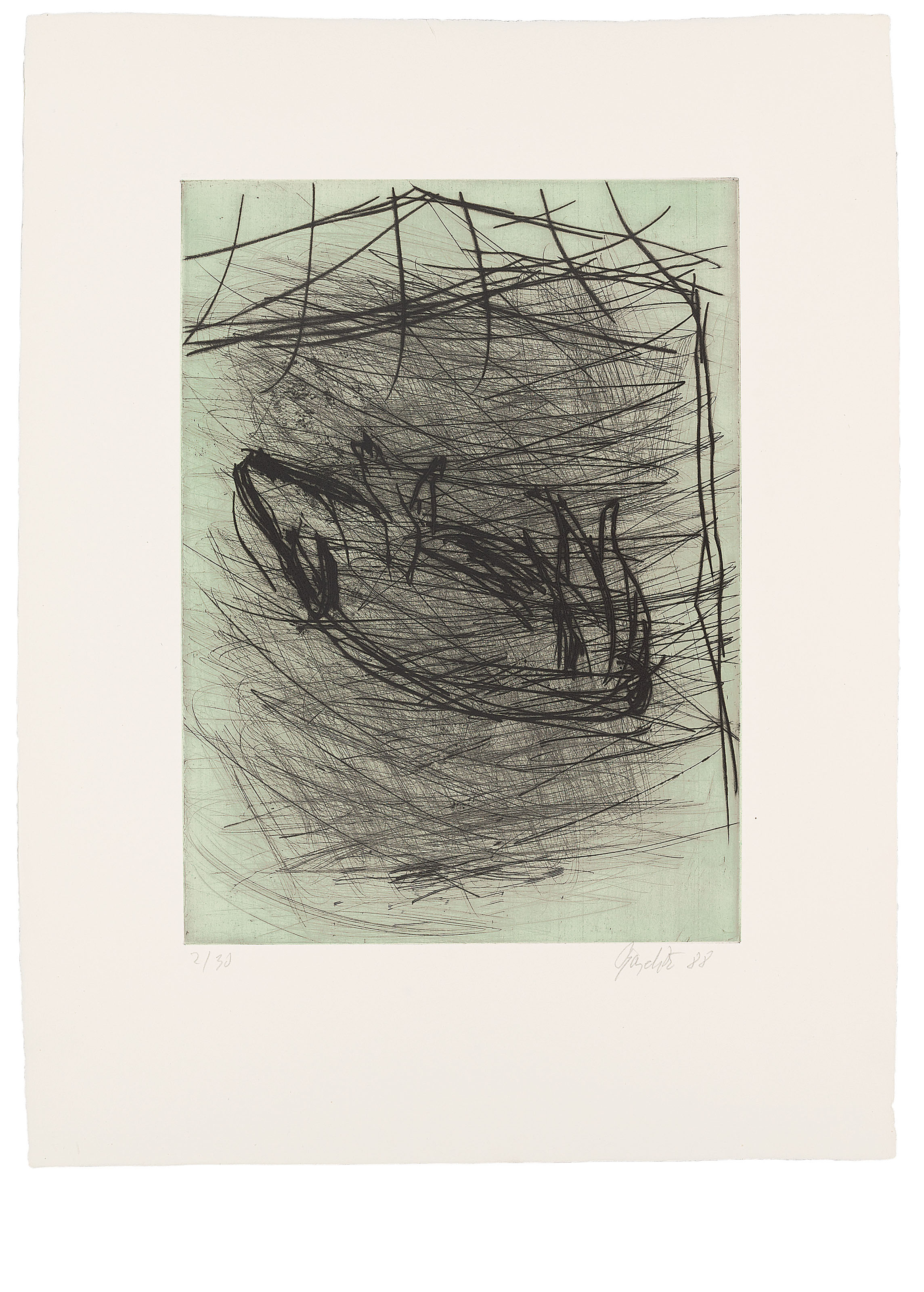 Georg Baselitz — Дас Пферд, Дас Швайн, Дас Хаус, Дас Ваза и Дас Кефир, изображение 2