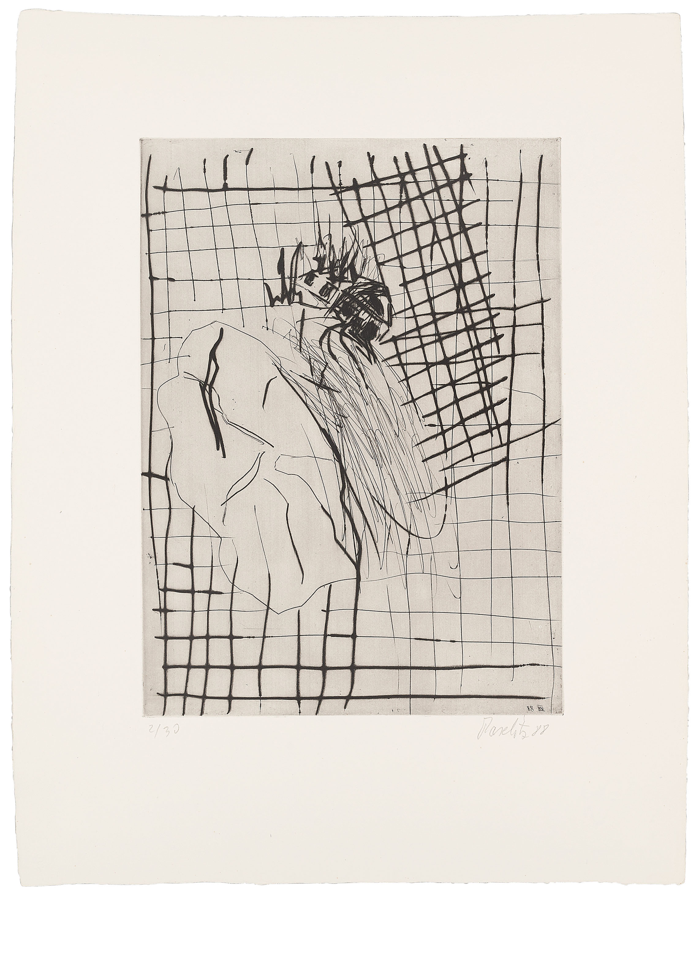 Georg Baselitz — Дас Пферд, Дас Швайн, Дас Хаус, Дас Ваза и Дас Кефир, изображение 3
