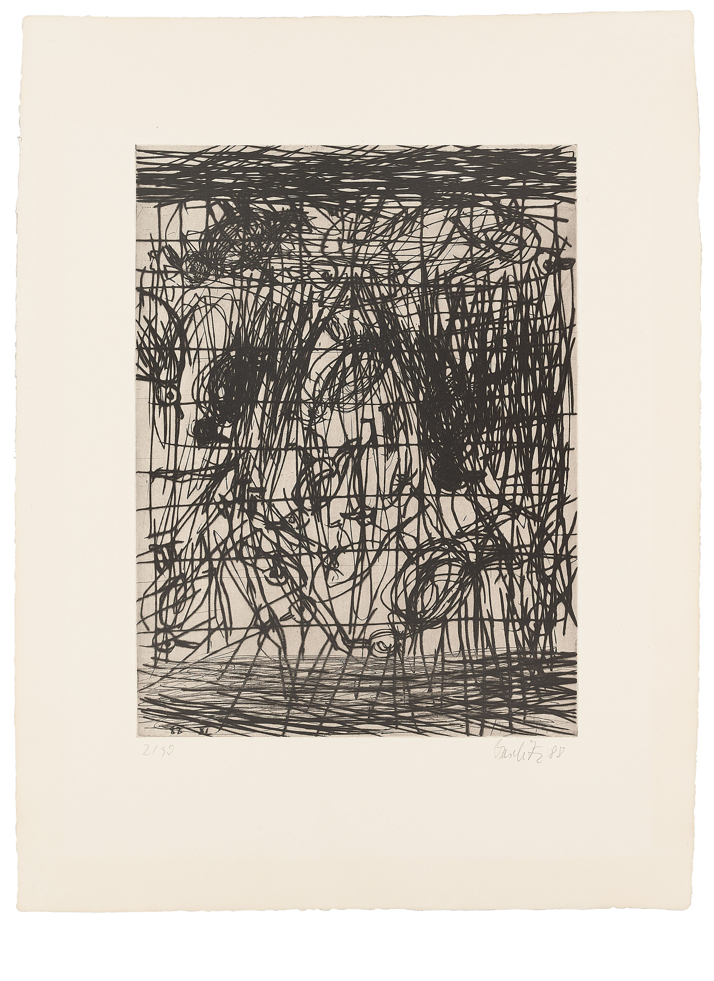 Georg Baselitz — Дас Пферд, Дас Швайн, Дас Хаус, Дас Ваза и Дас Кефир, изображение 5