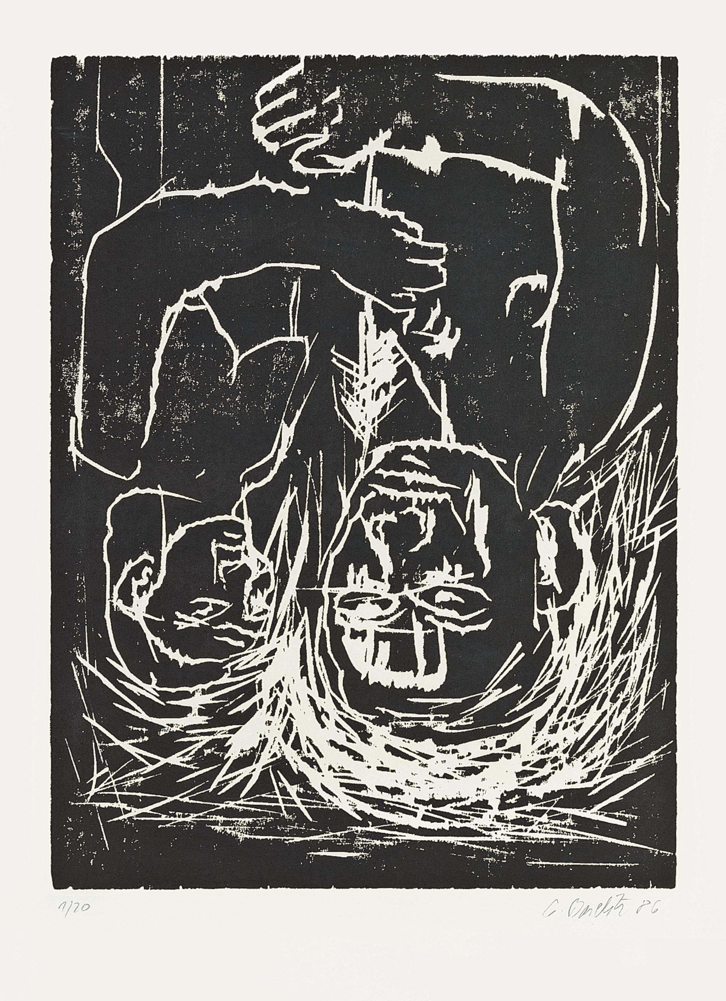 Georg Baselitz — Мужчина, фрау и Танненбаум
