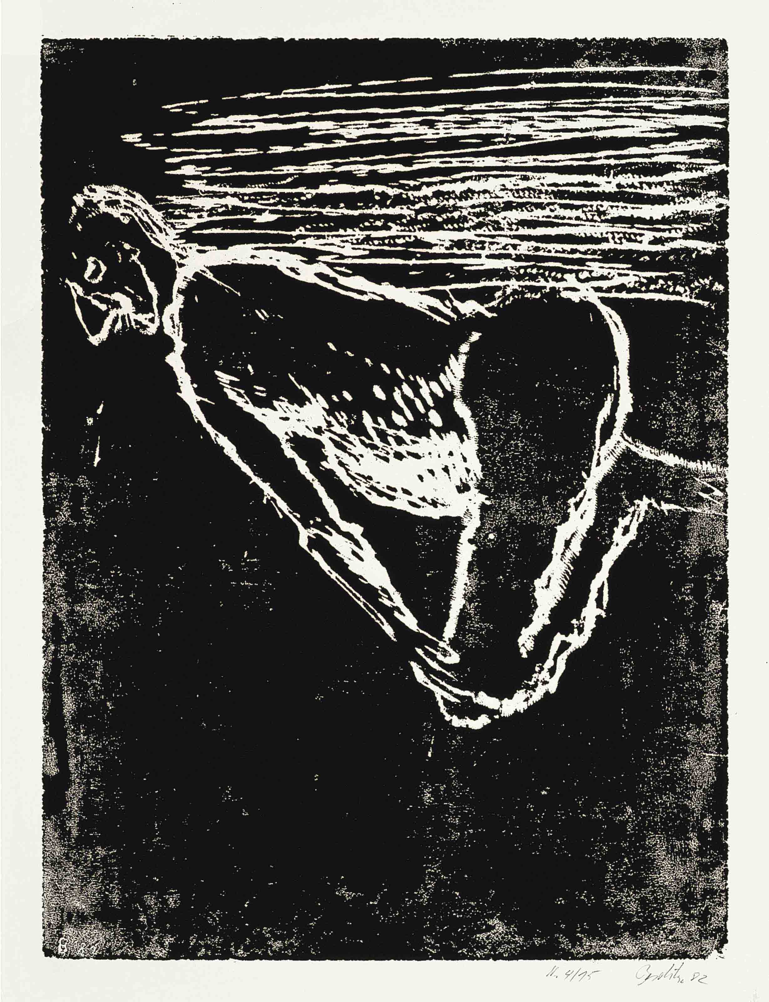 Georg Baselitz — Манн-на-Странде (Jahn 390)