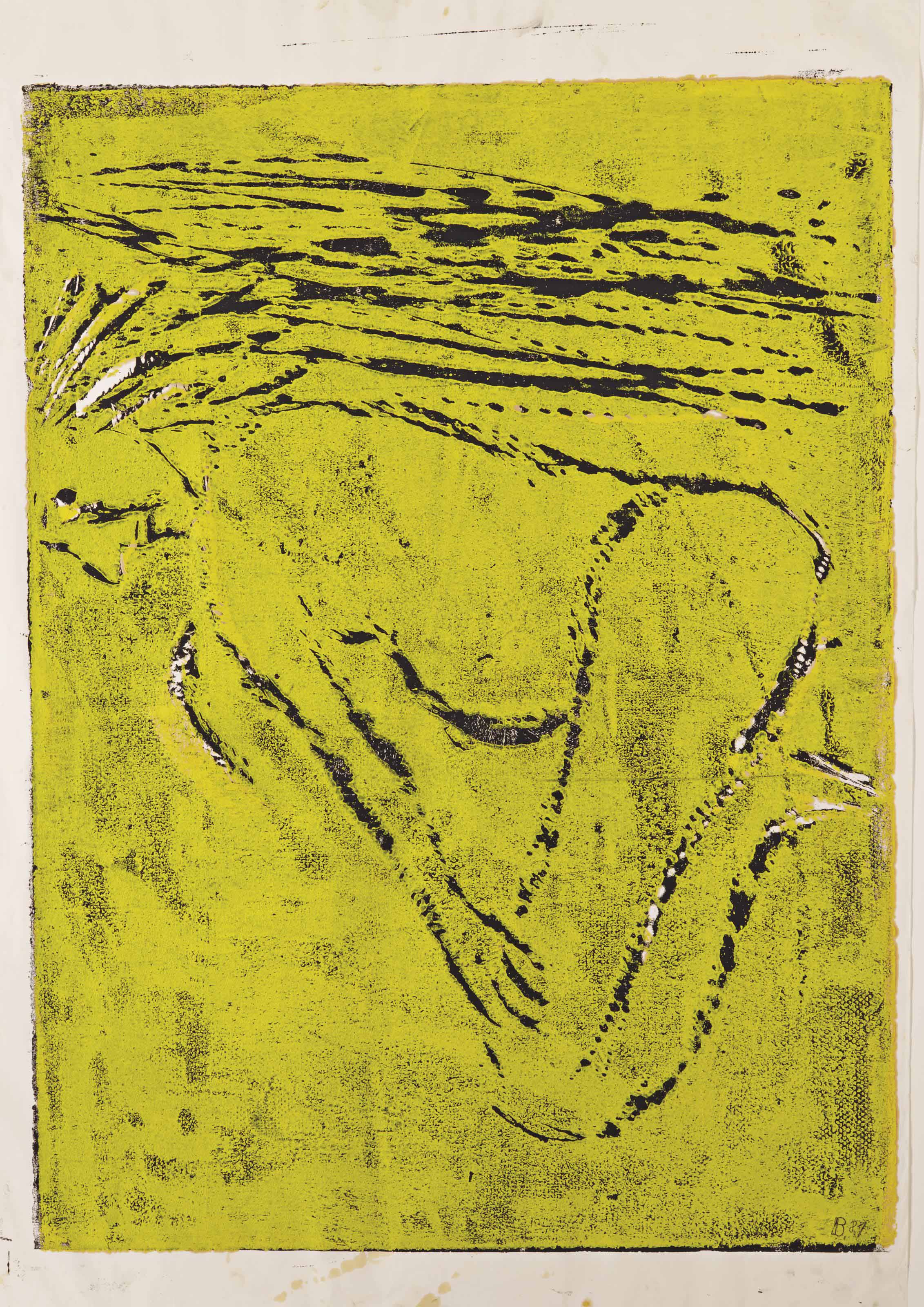 Georg Baselitz — Фрау ам Странд , Плановый выпуск новой коллекции (Jahn 387)