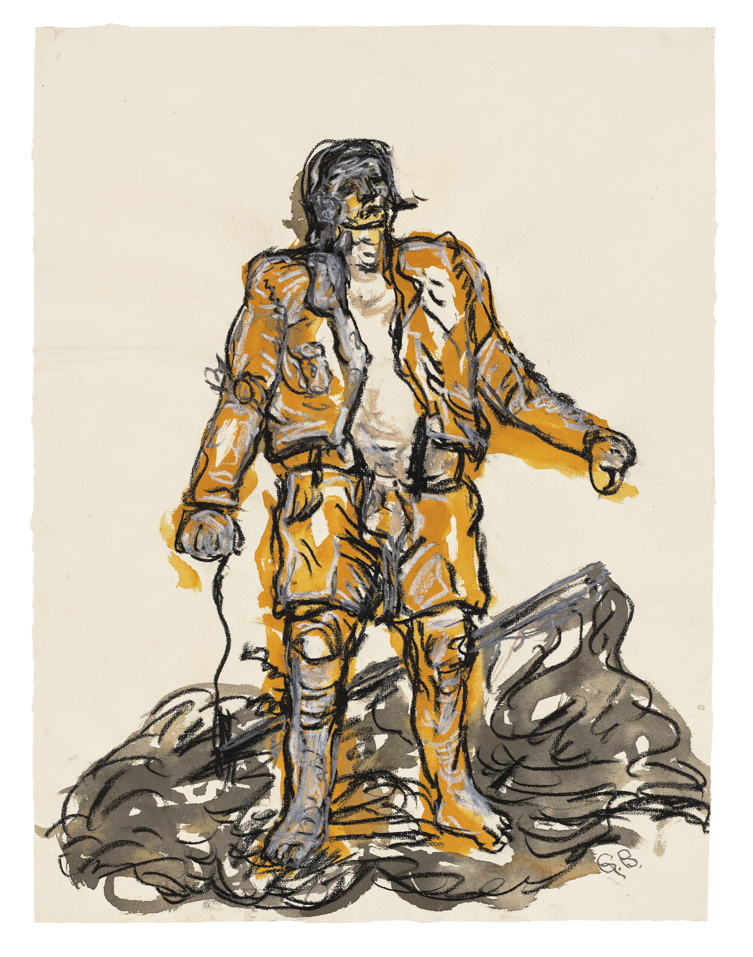 Georg Baselitz — Typ mit Fahne (Тип с флажком)