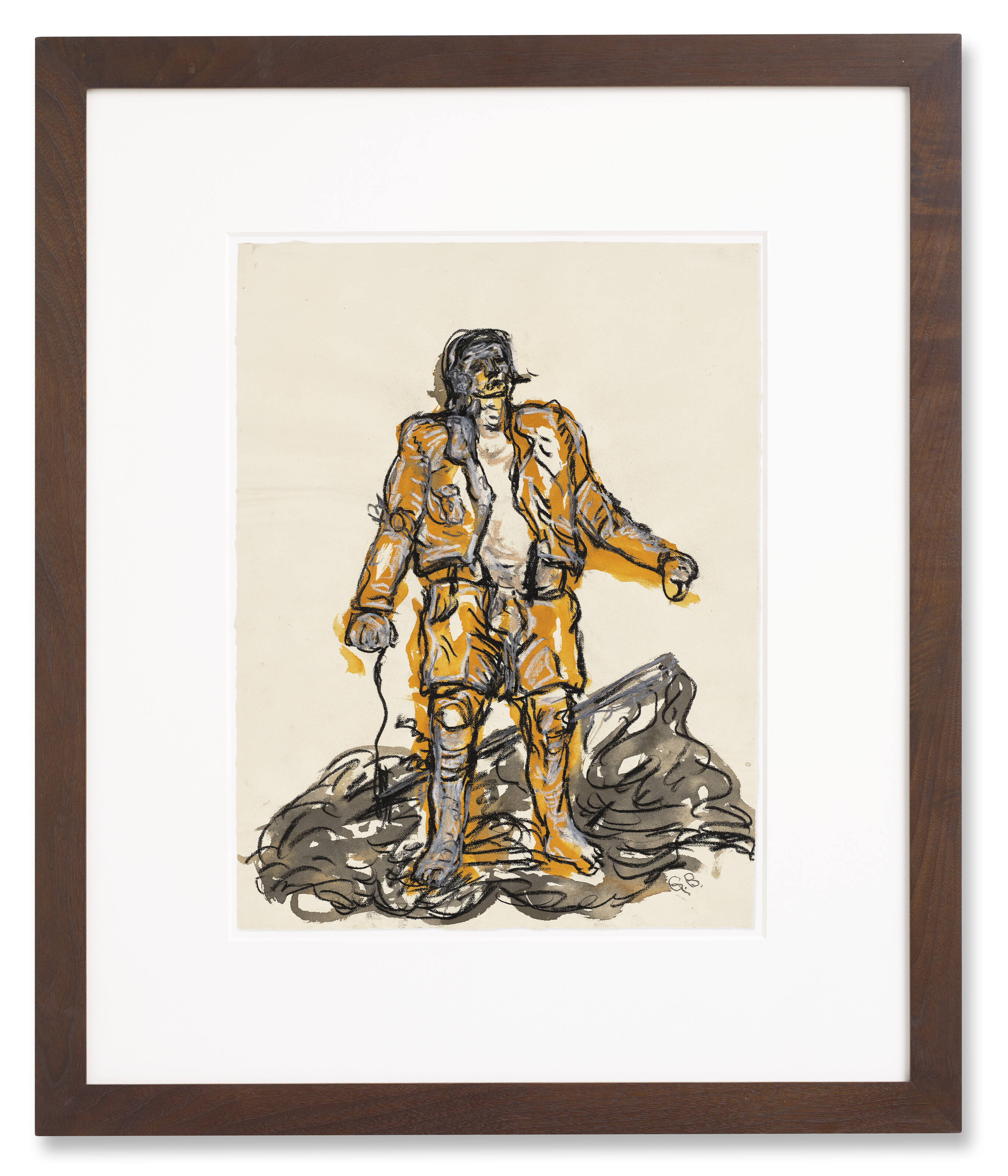 Georg Baselitz — Typ mit Fahne (Тип с флажком), изображение 2