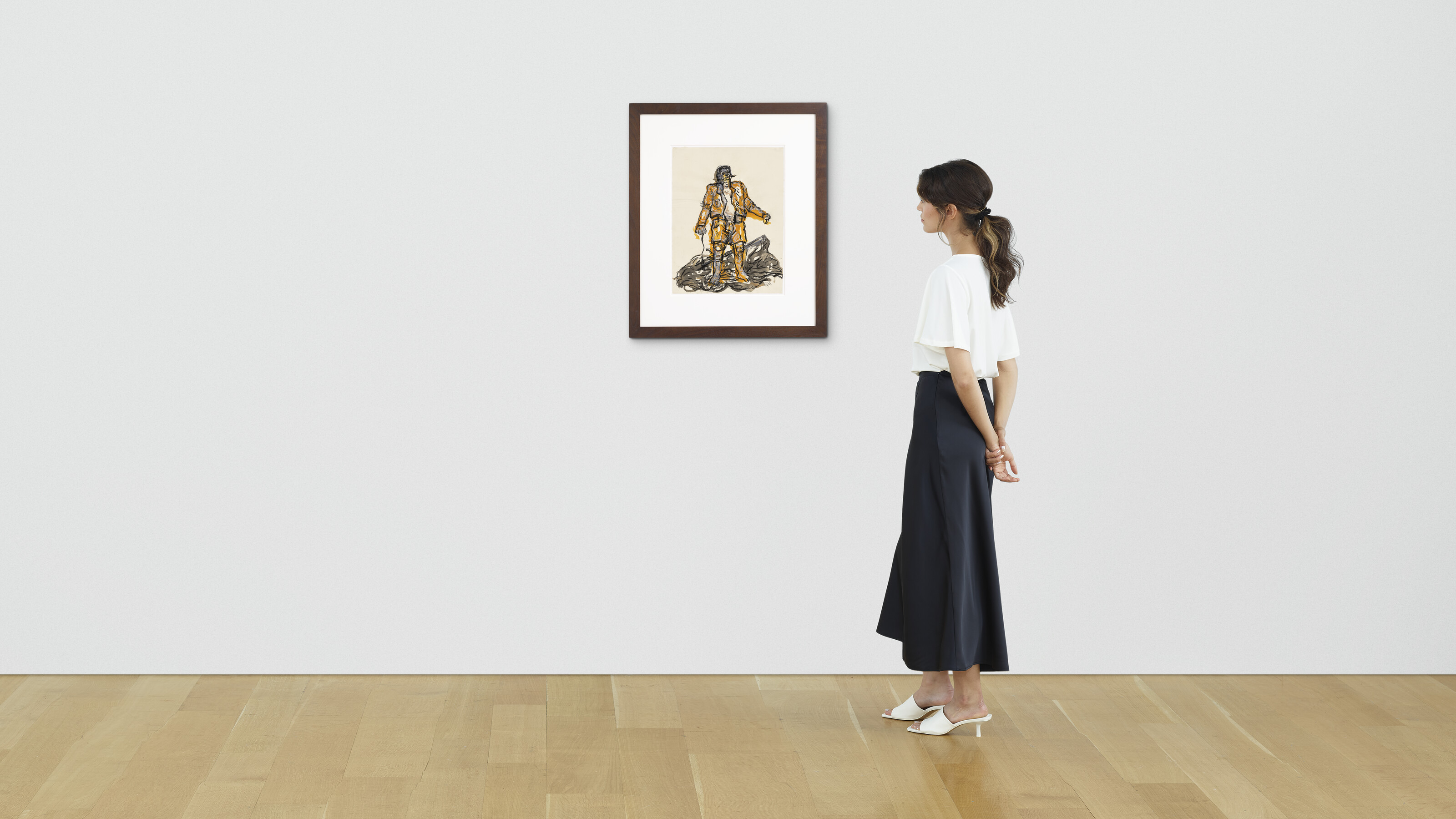 Georg Baselitz — Typ mit Fahne (Тип с флажком), изображение 3
