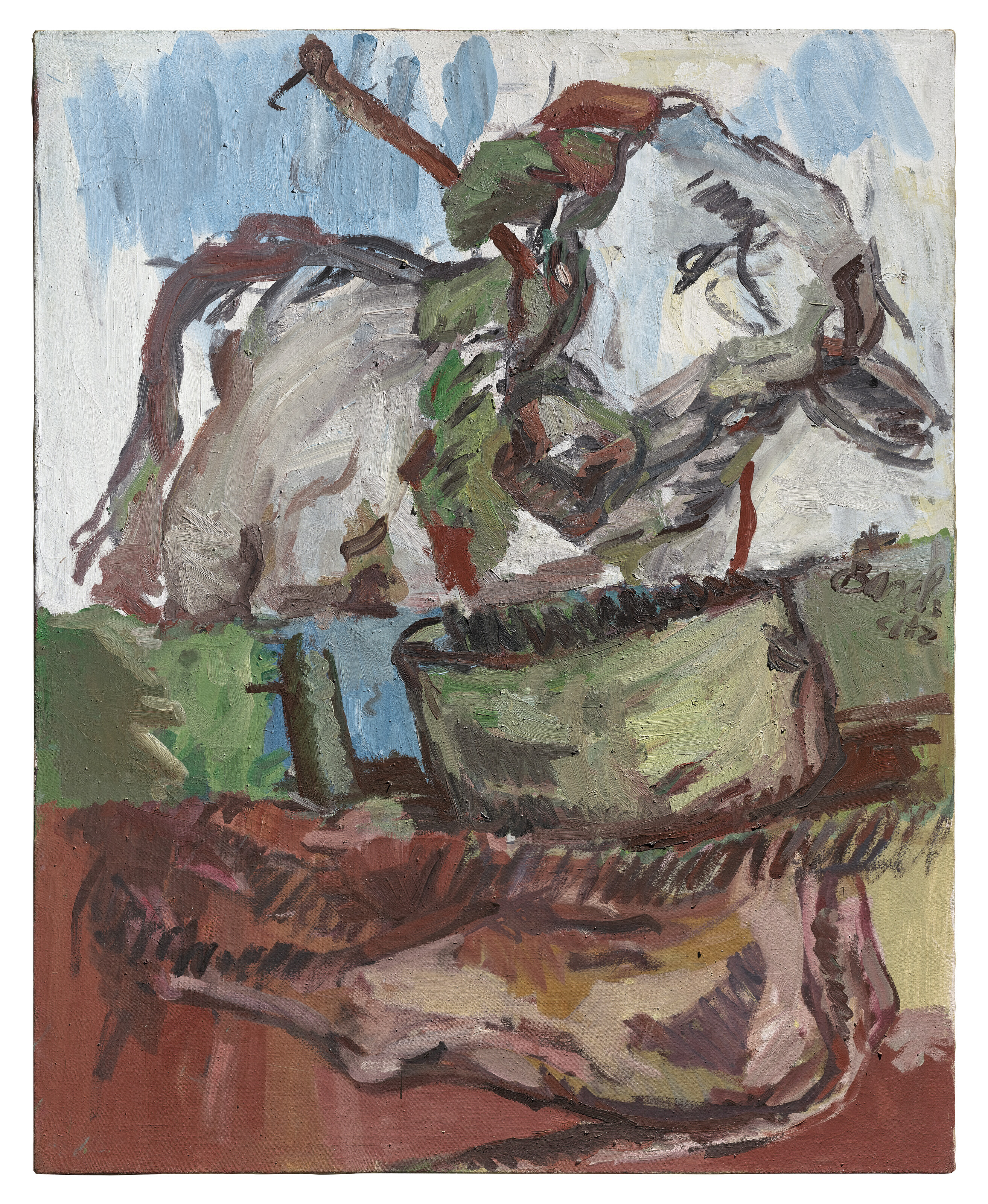 Georg Baselitz — Drei Streifen – Die Kuh (Три полосы – корова)