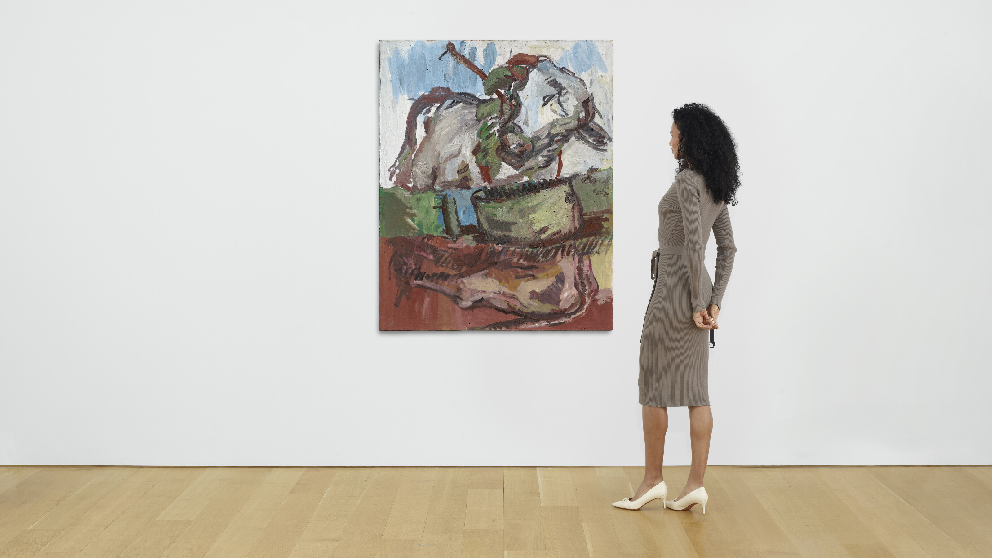 Georg Baselitz — Drei Streifen – Die Kuh (Три полосы – корова), изображение 3