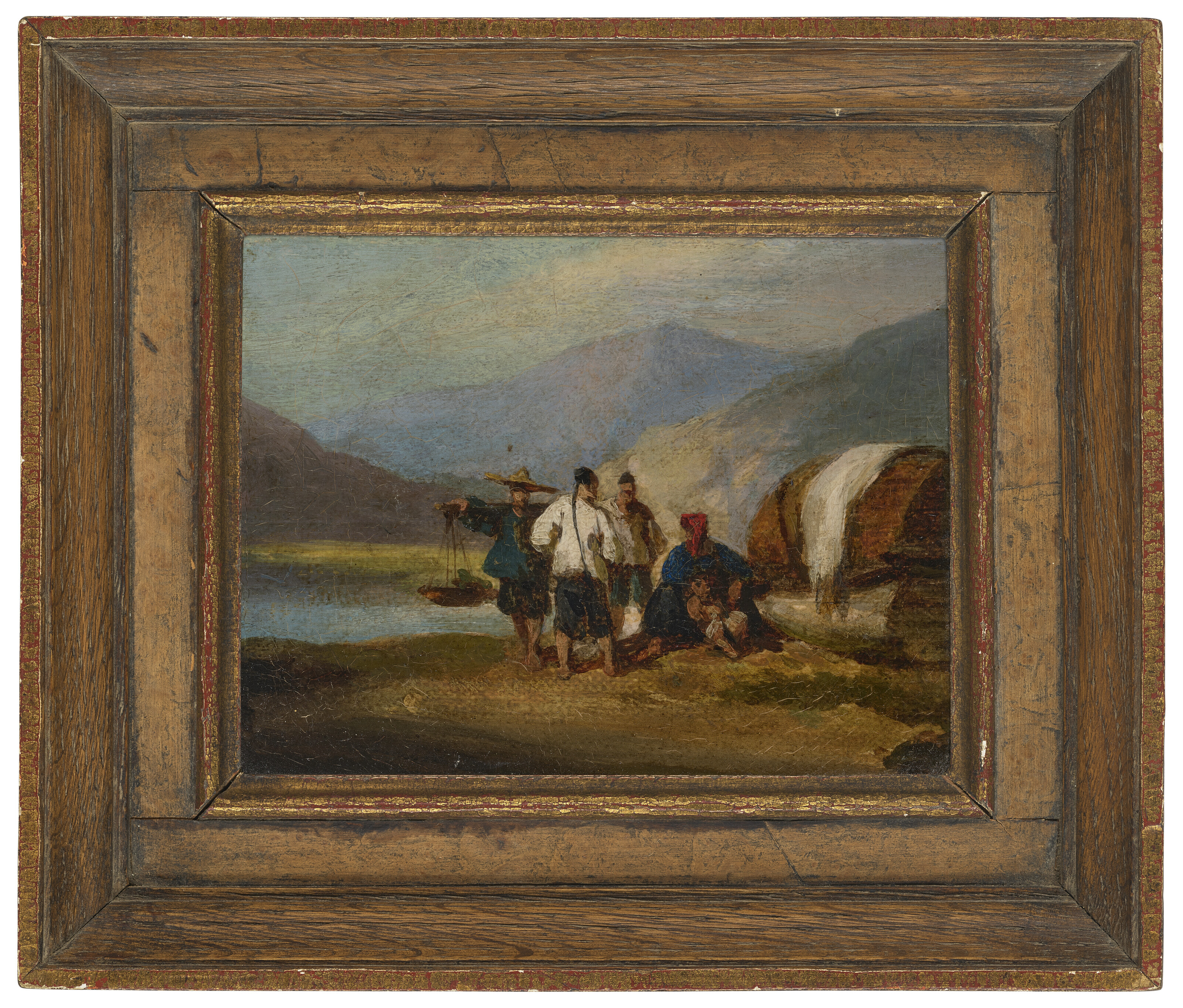 George Chinnery — Лодочники Танка и продавец на побережье в Макао, изображение 2