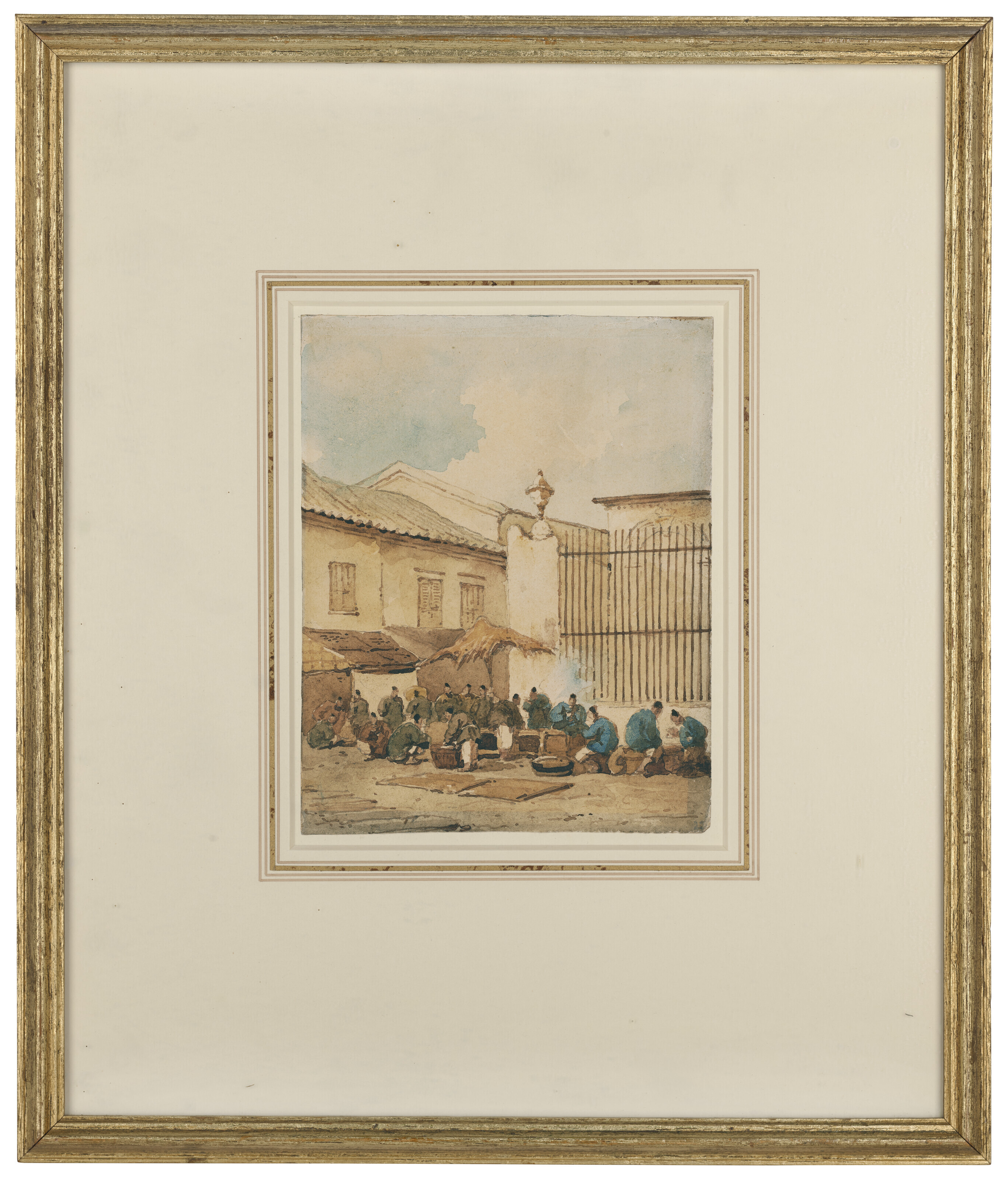 George Chinnery — Рынок за оградой церкви Святого Доминика, Макао, изображение 2