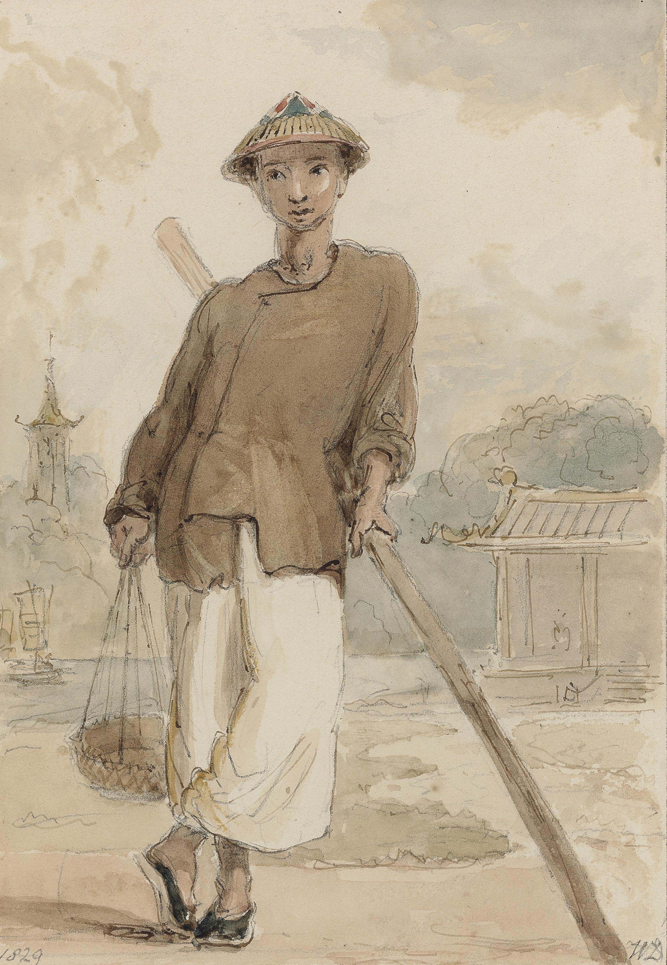 George Chinnery — "Китаец из низшего сословия"