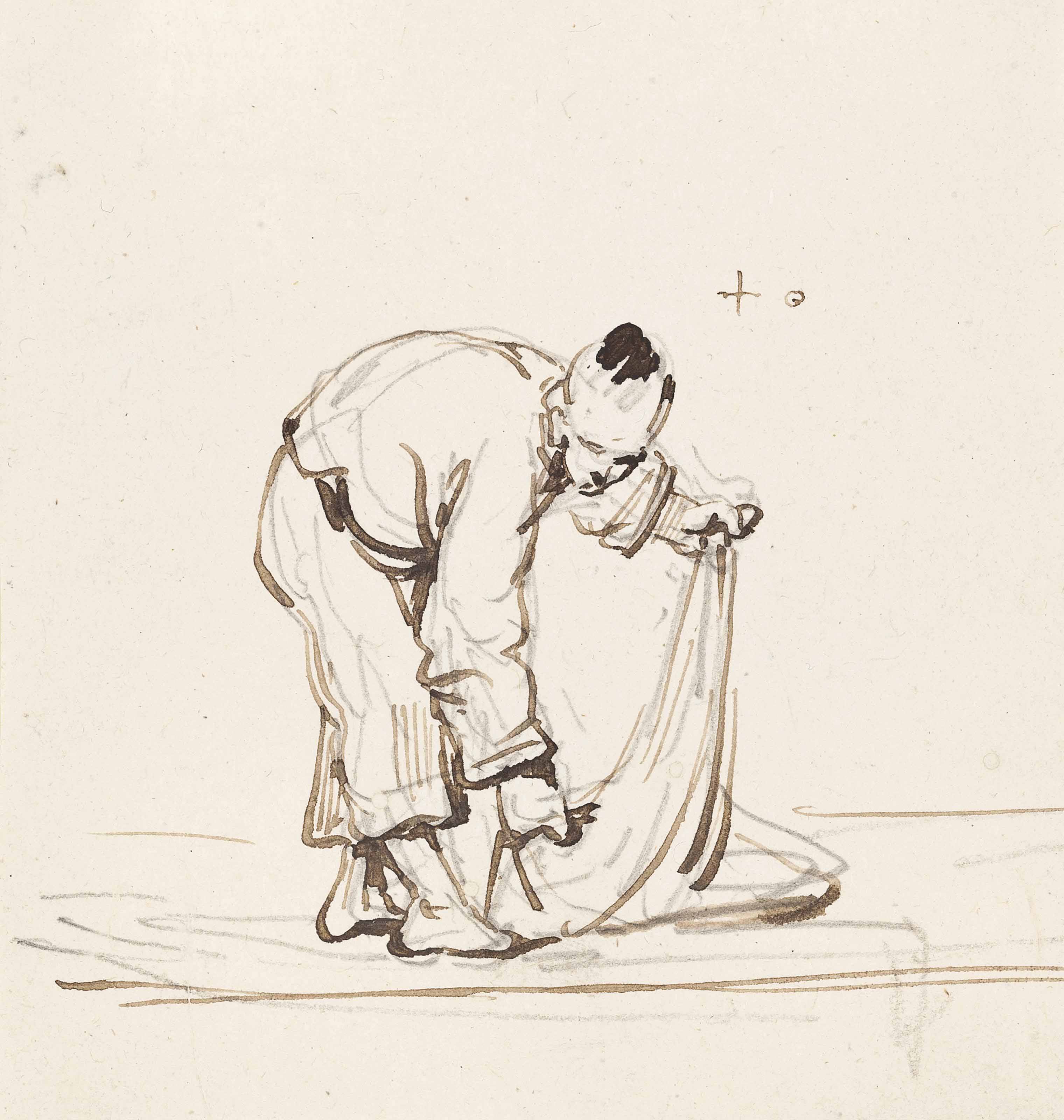 George Chinnery — Китайская фигура в Макао
