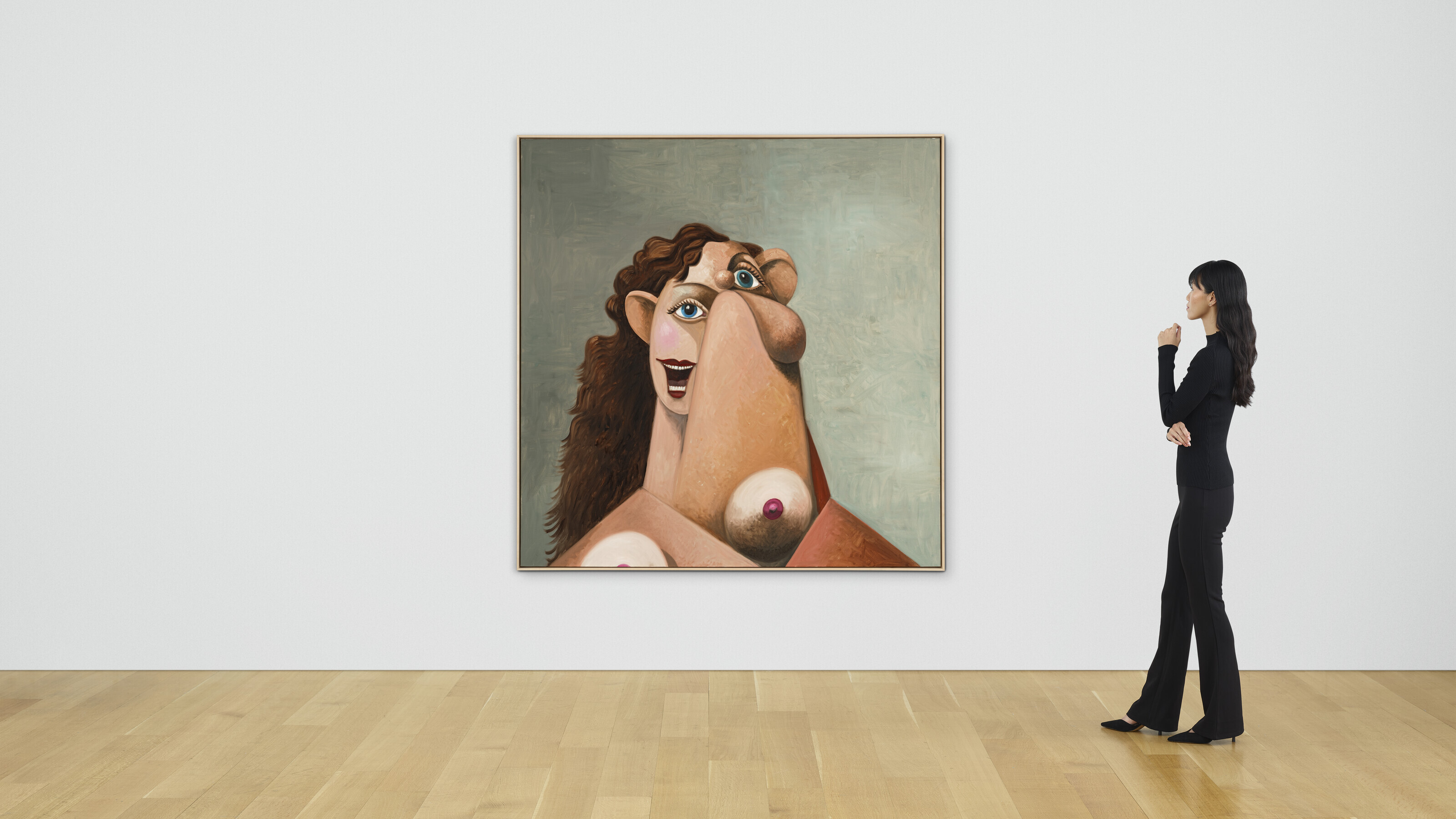 George Condo — Жена банкира, изображение 3