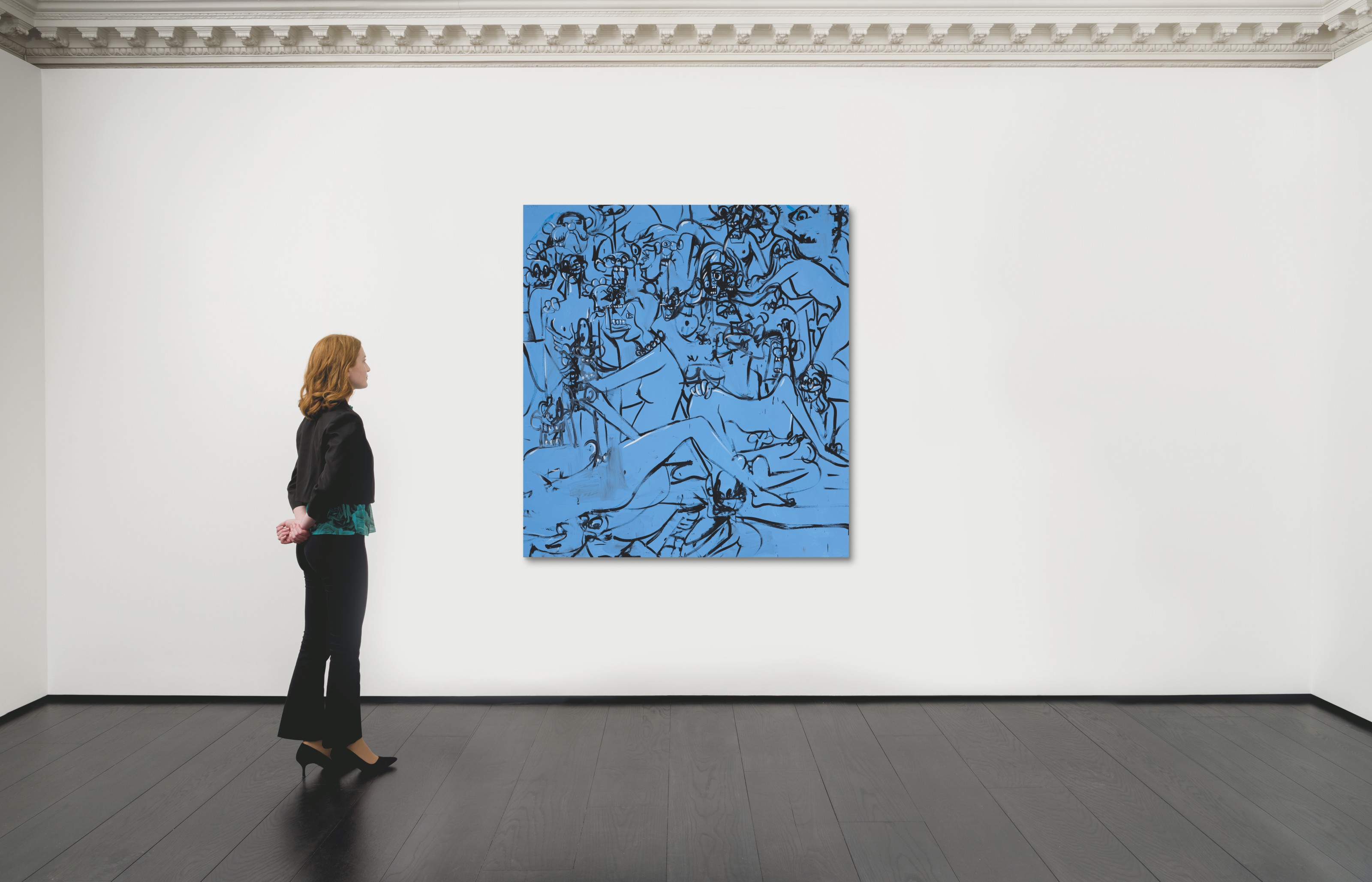 George Condo — Синяя Расширяющаяся Оргия, изображение 2